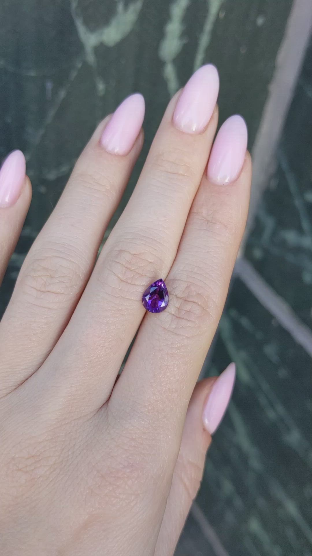 1.06 Ct. Amethyst from Ceylon (Sri Lanka) Size Video