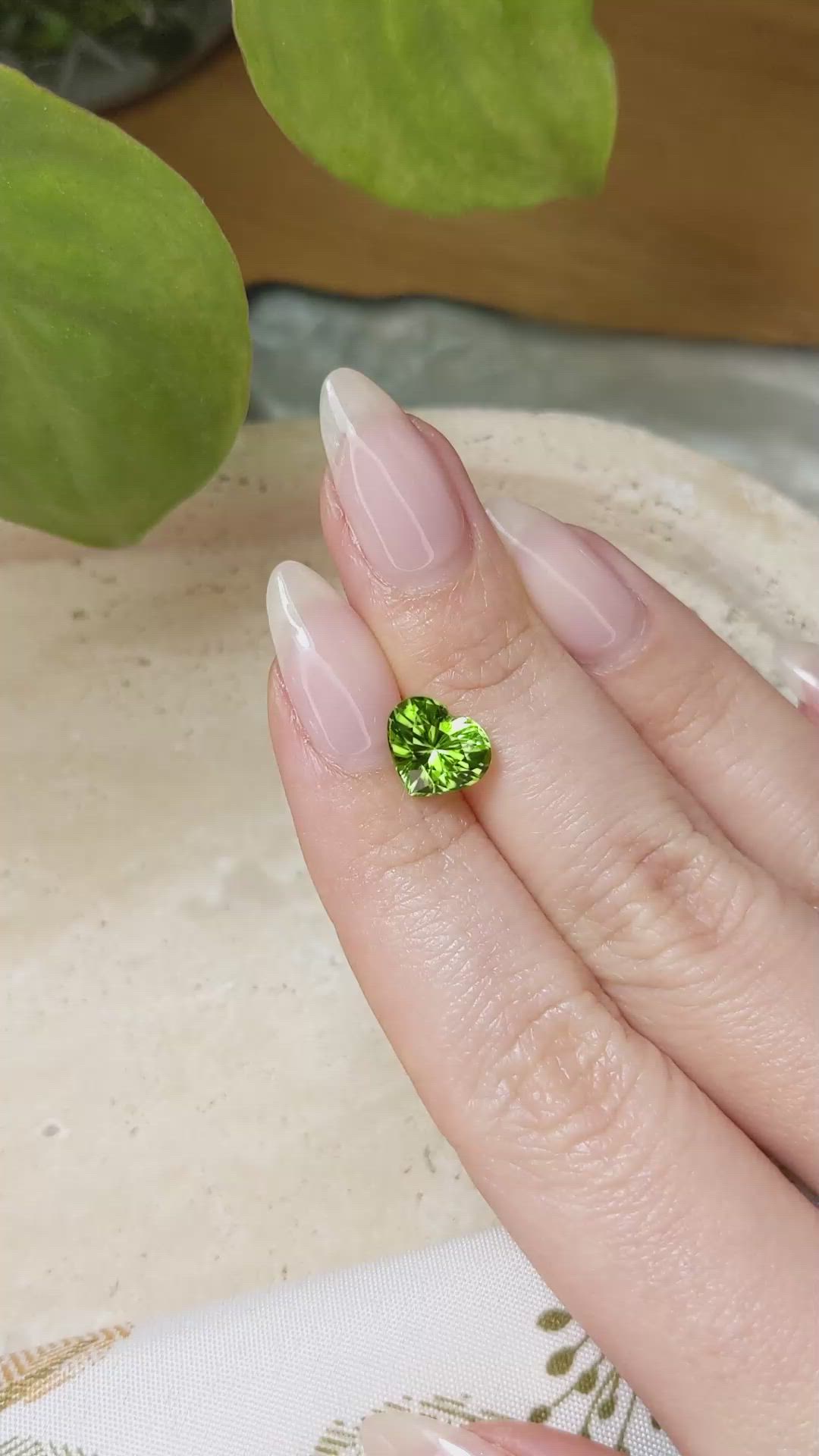2.54 Ct. Peridot from Afghanistan Size Video