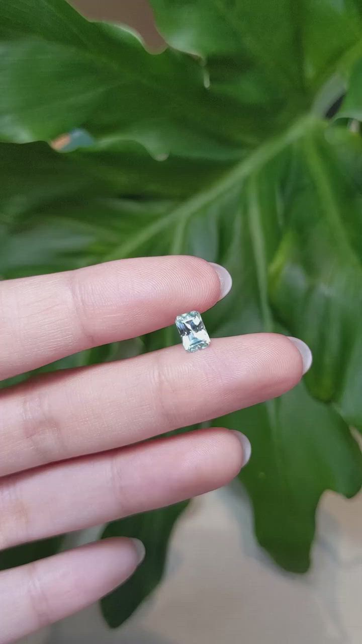 0.90 Ct. Aquamarine from Afghanistan Size Video