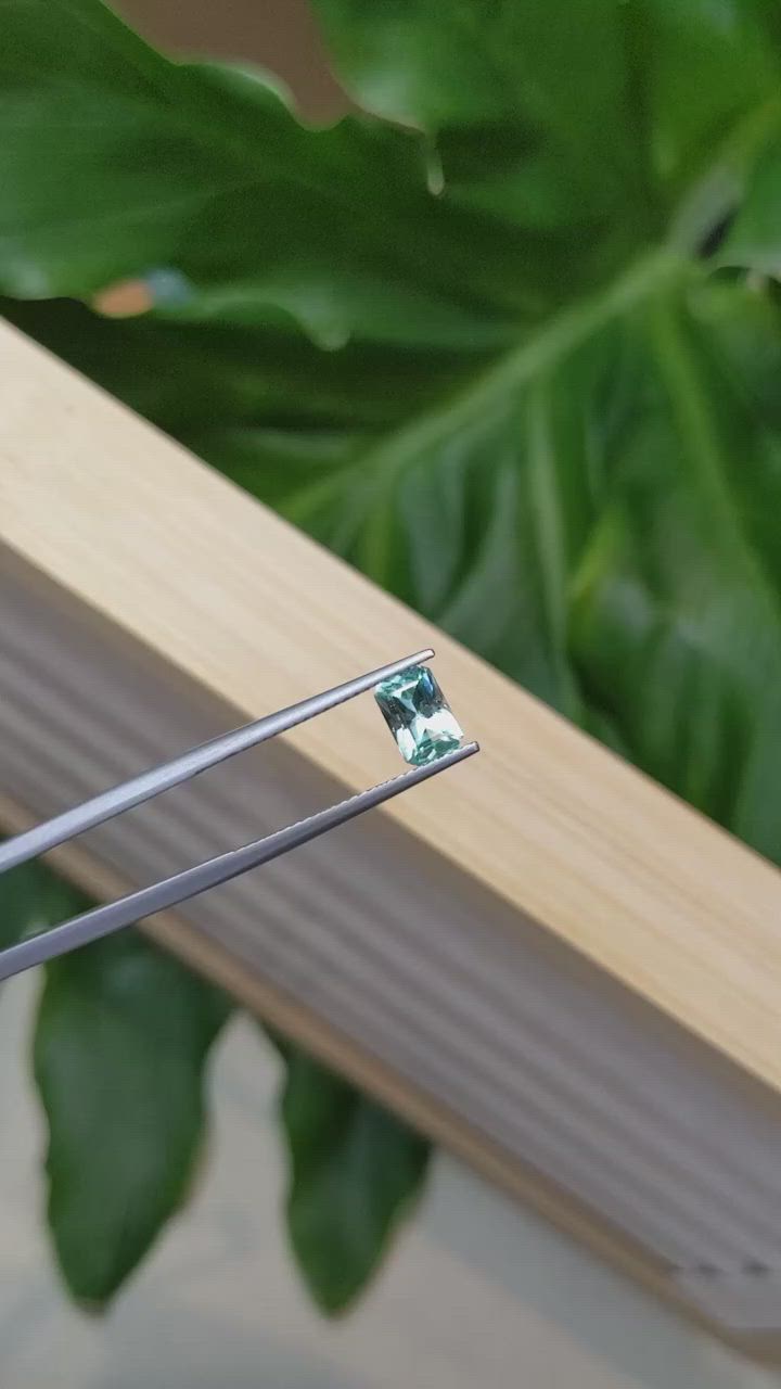 0.90 Ct. Aquamarine from Afghanistan Size Video