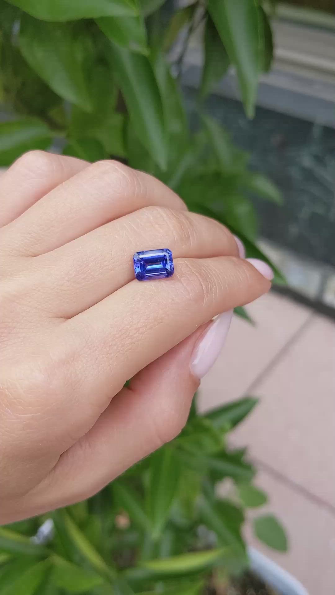2.75 Ct. Tanzanite from Tanzania Size Video