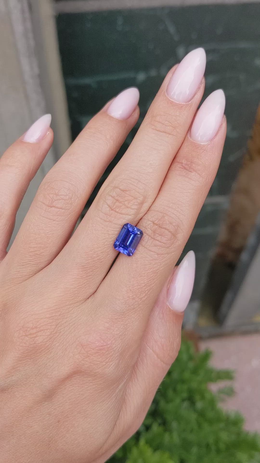 2.75 Ct. Tanzanite from Tanzania Size Video