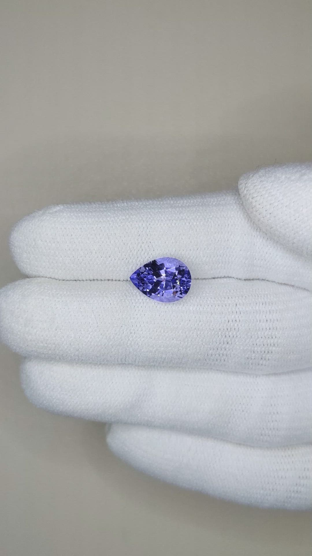 2.68 Ct. Tanzanite from Tanzania Size Video