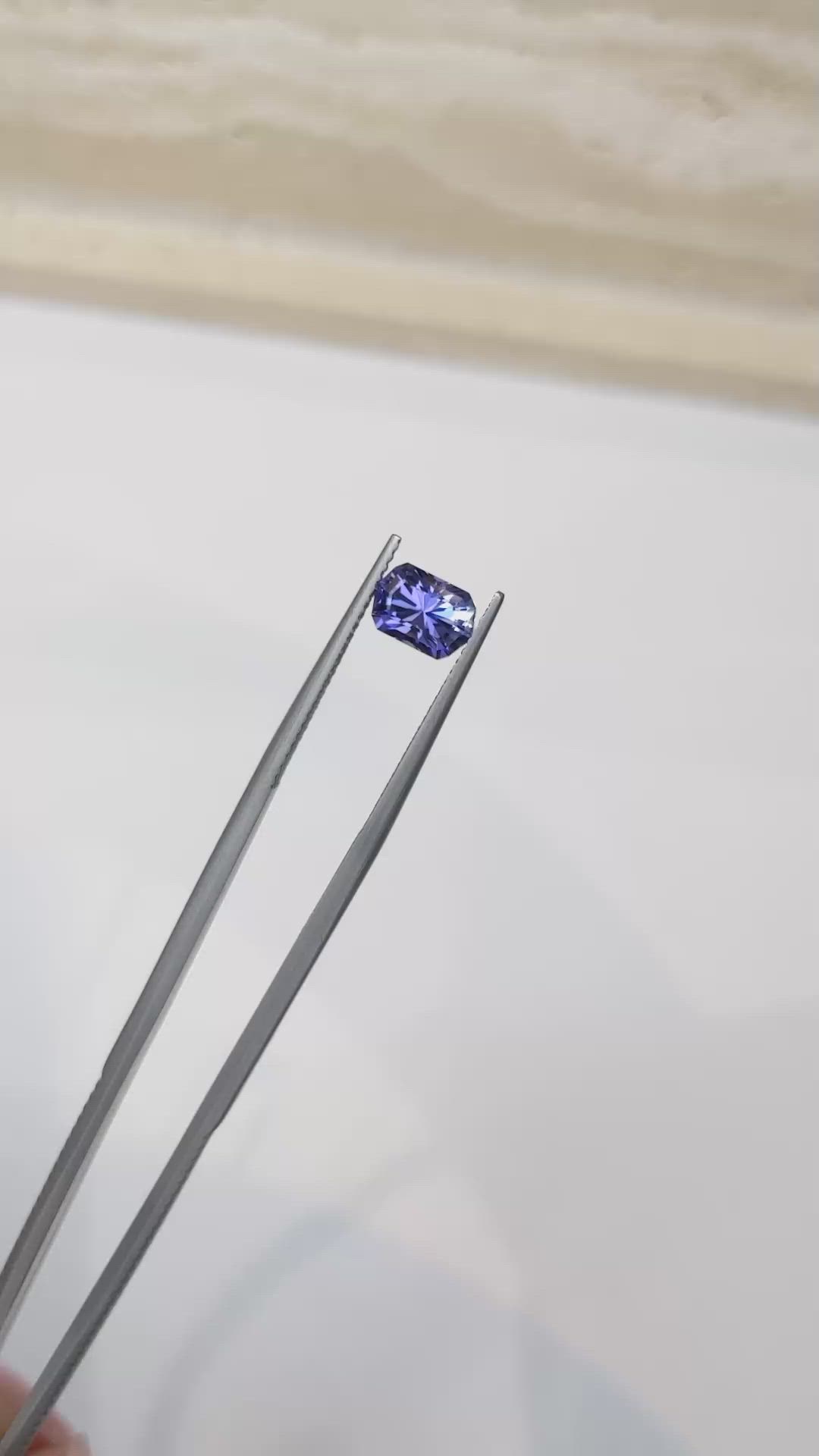 1.47 Ct. Tanzanite from Tanzania Size Video