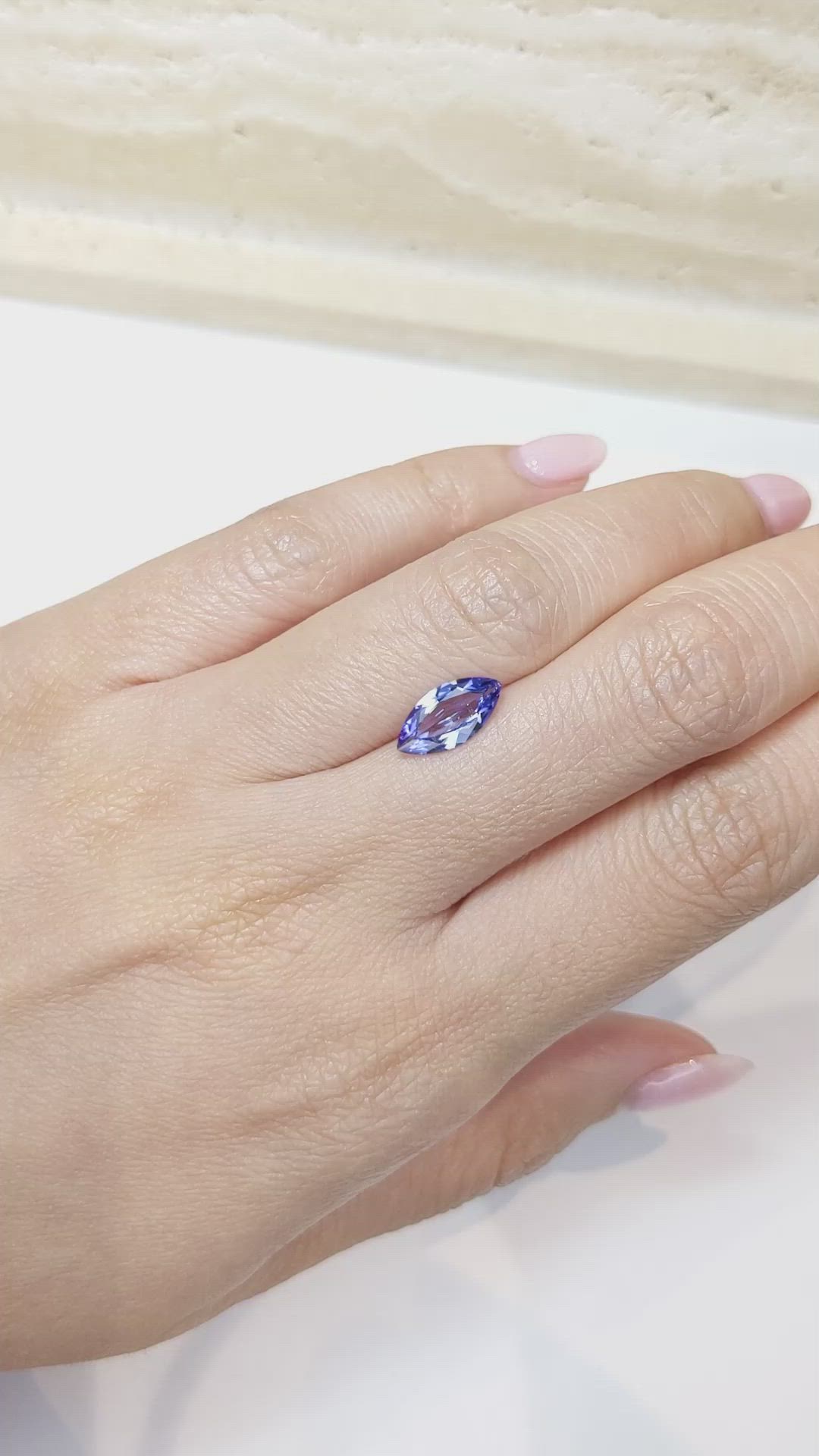 1.34 Ct. Tanzanite from Tanzania Size Video