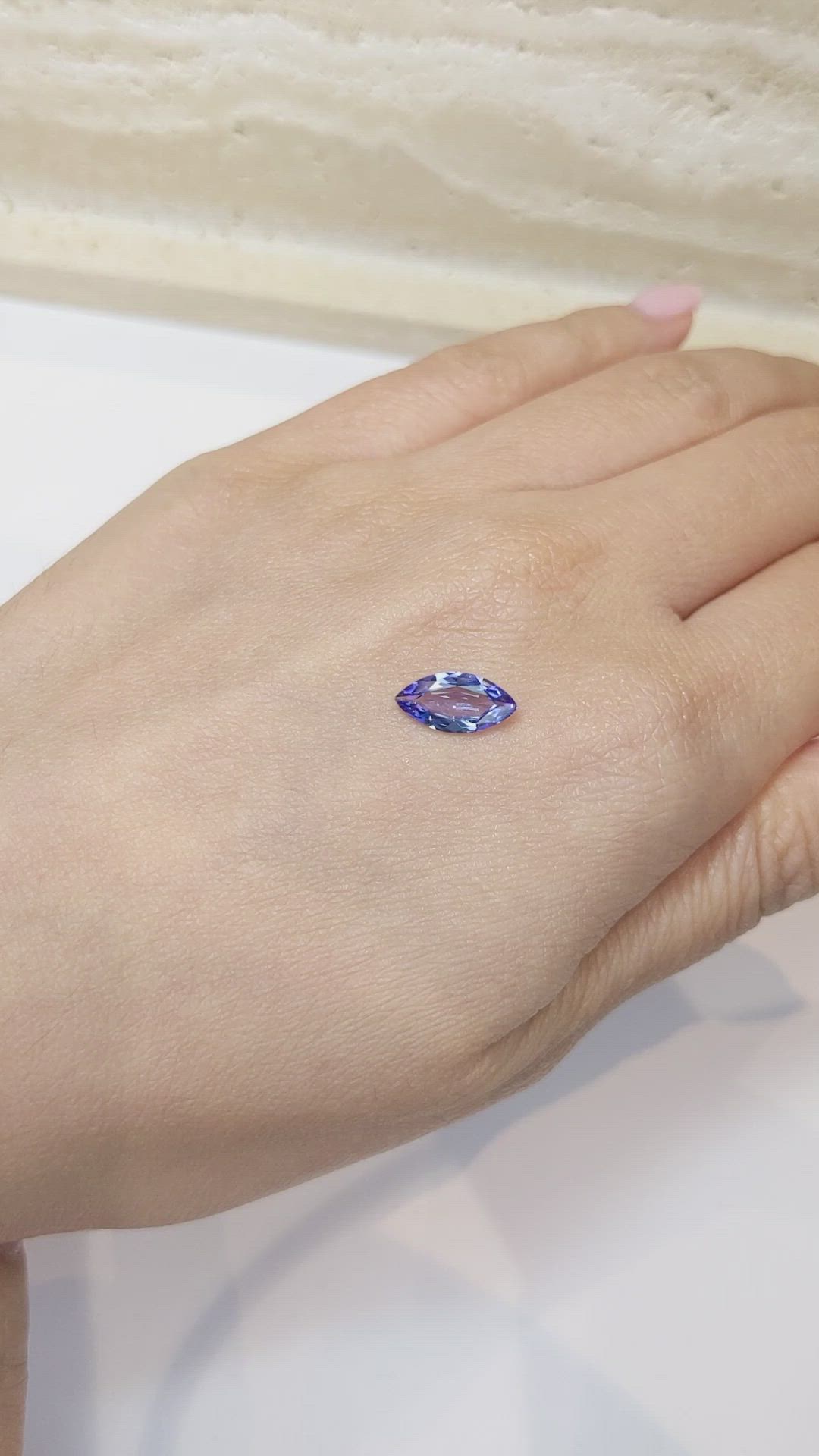1.34 Ct. Tanzanite from Tanzania Size Video