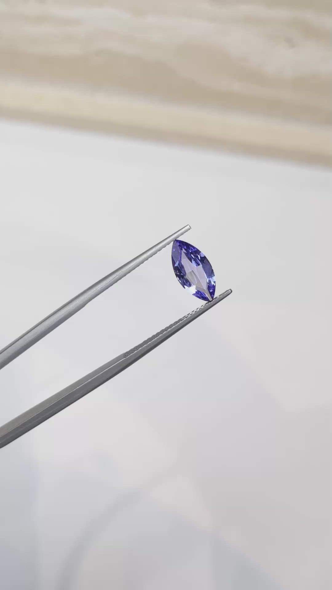 1.34 Ct. Tanzanite from Tanzania Size Video