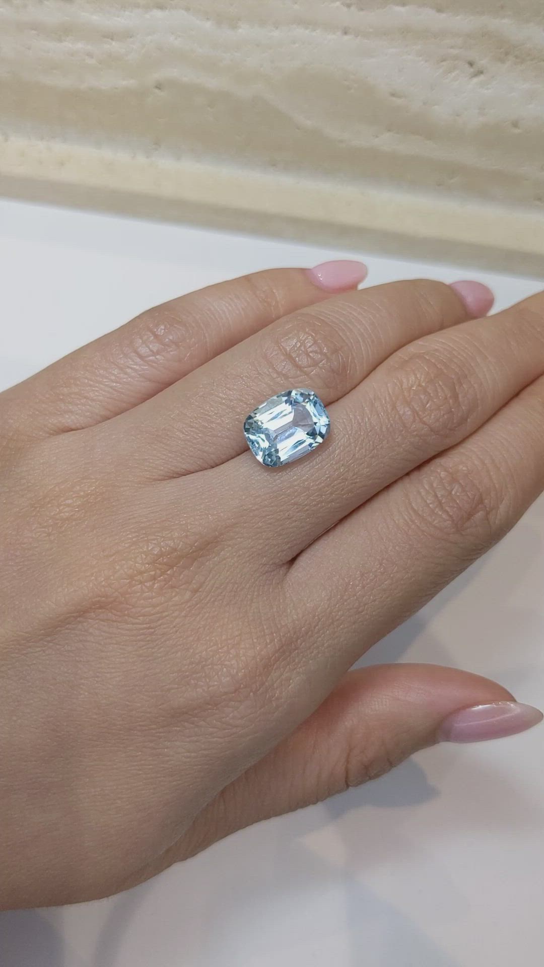 6.29 Ct. Apatite from Madagascar Size Video