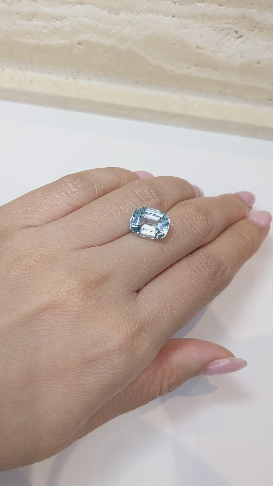 6.29 Ct. Apatite from Madagascar Size Video
