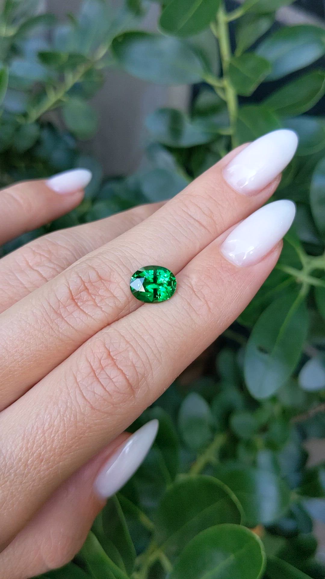 2.53 Ct. Tsavorite Garnet from Tanzania Size Video
