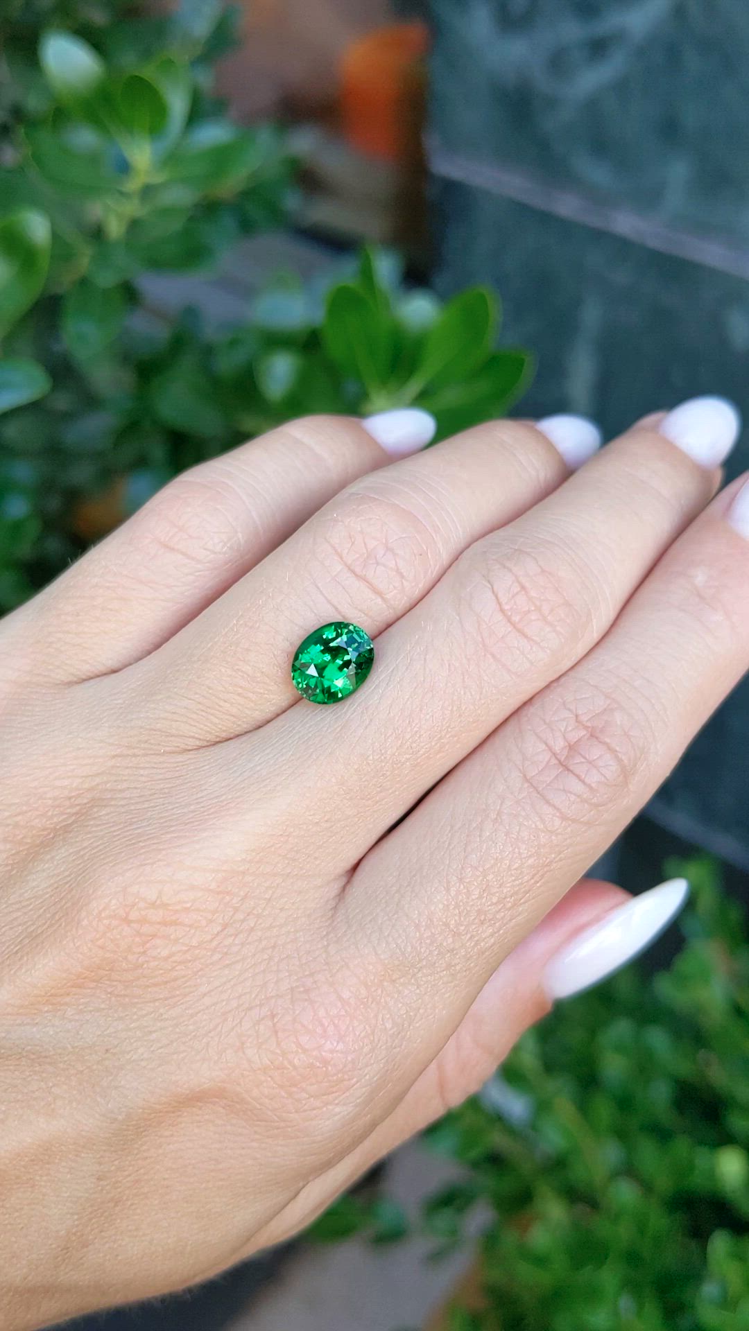 2.53 Ct. Tsavorite Garnet from Tanzania Size Video