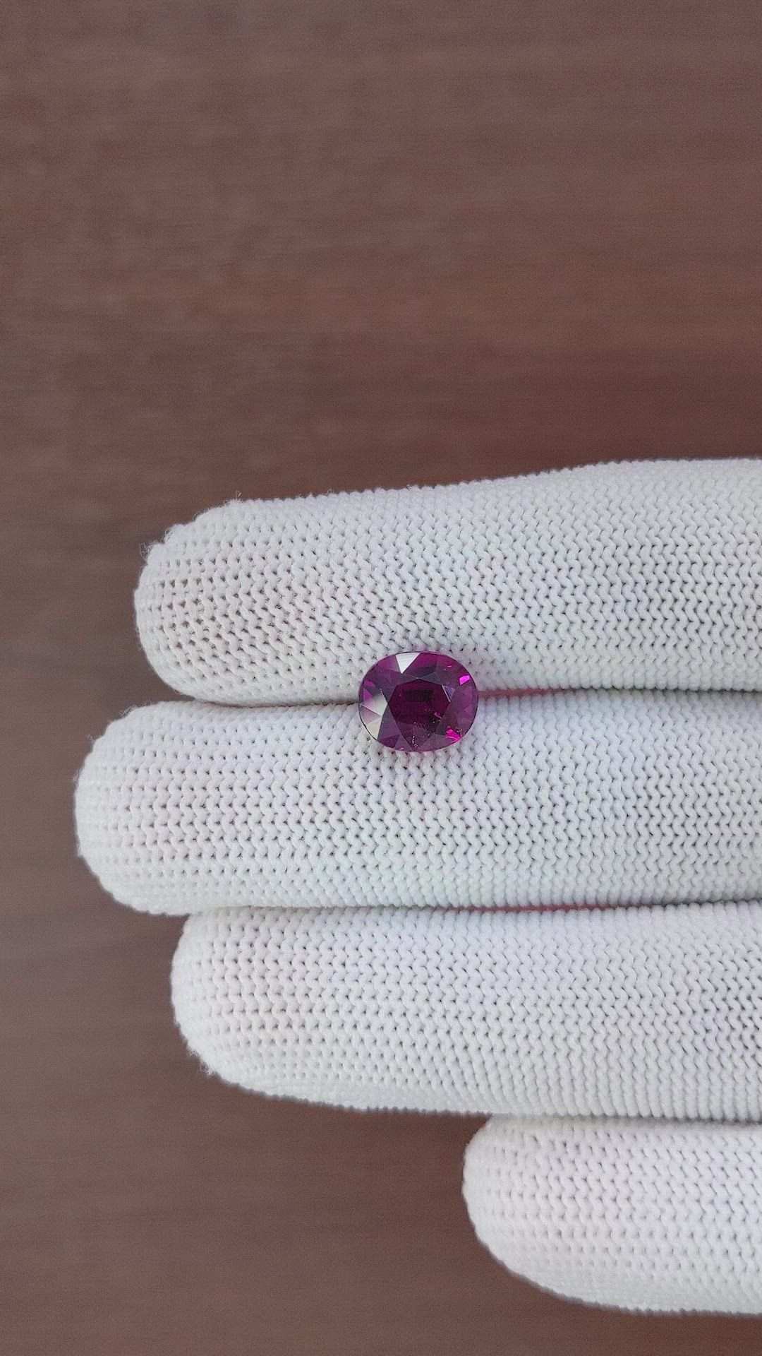 4.22 Ct. Garnet from Madagascar Size Video