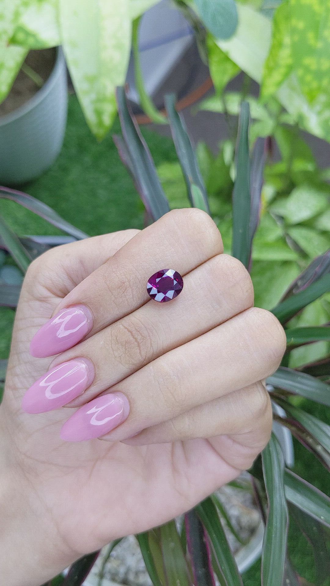 4.22 Ct. Garnet from Madagascar Size Video