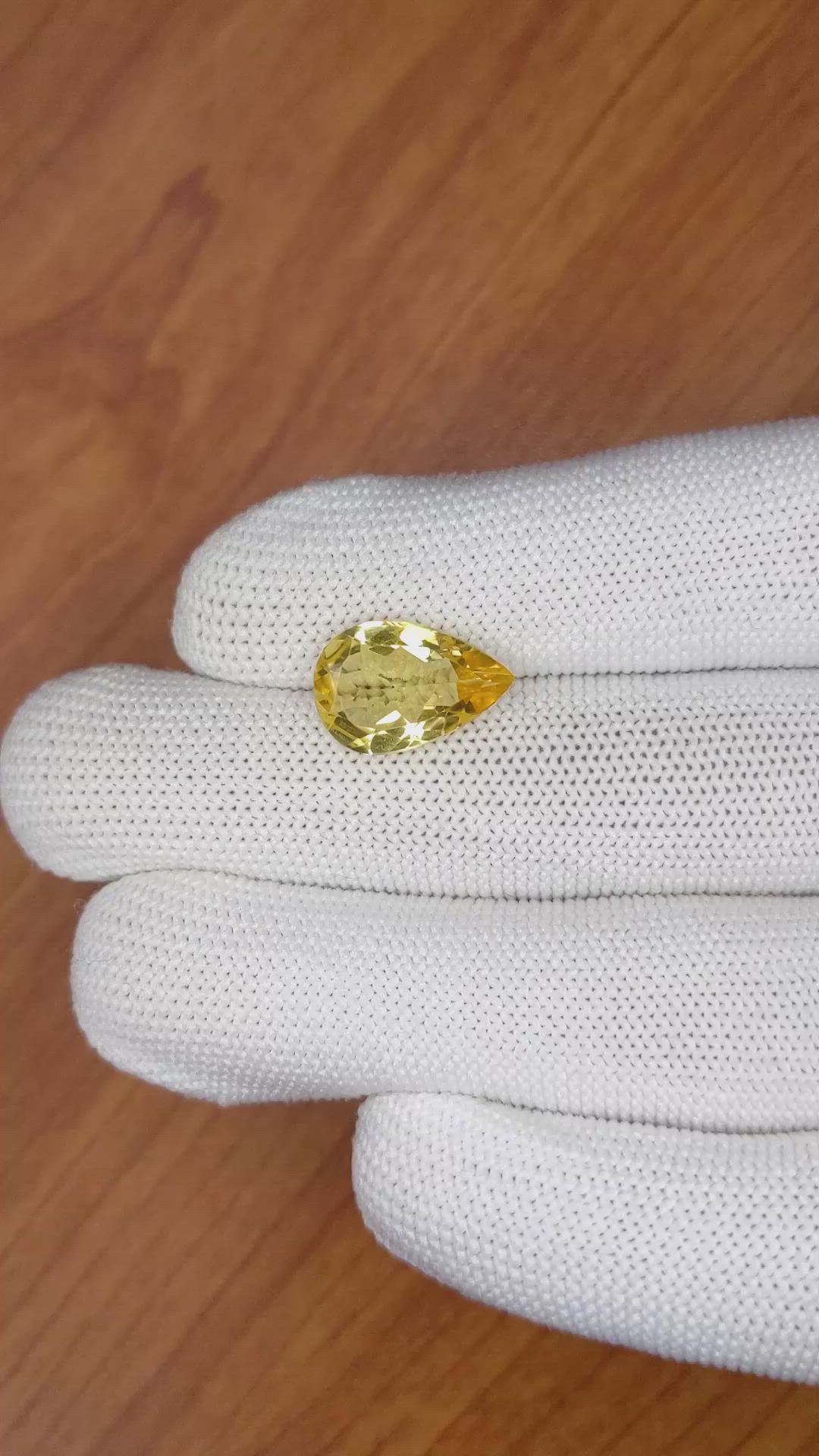 4.26 Ct. Citrine from Brazil Size Video