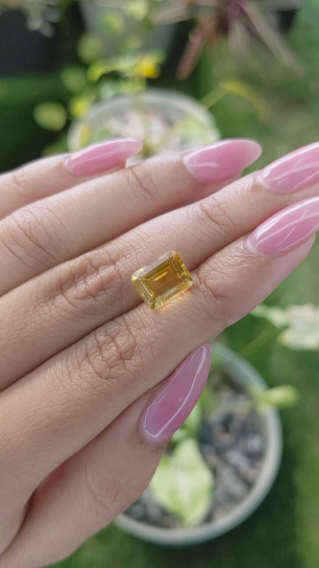 3.38 Ct. Citrine from Brazil Size Video