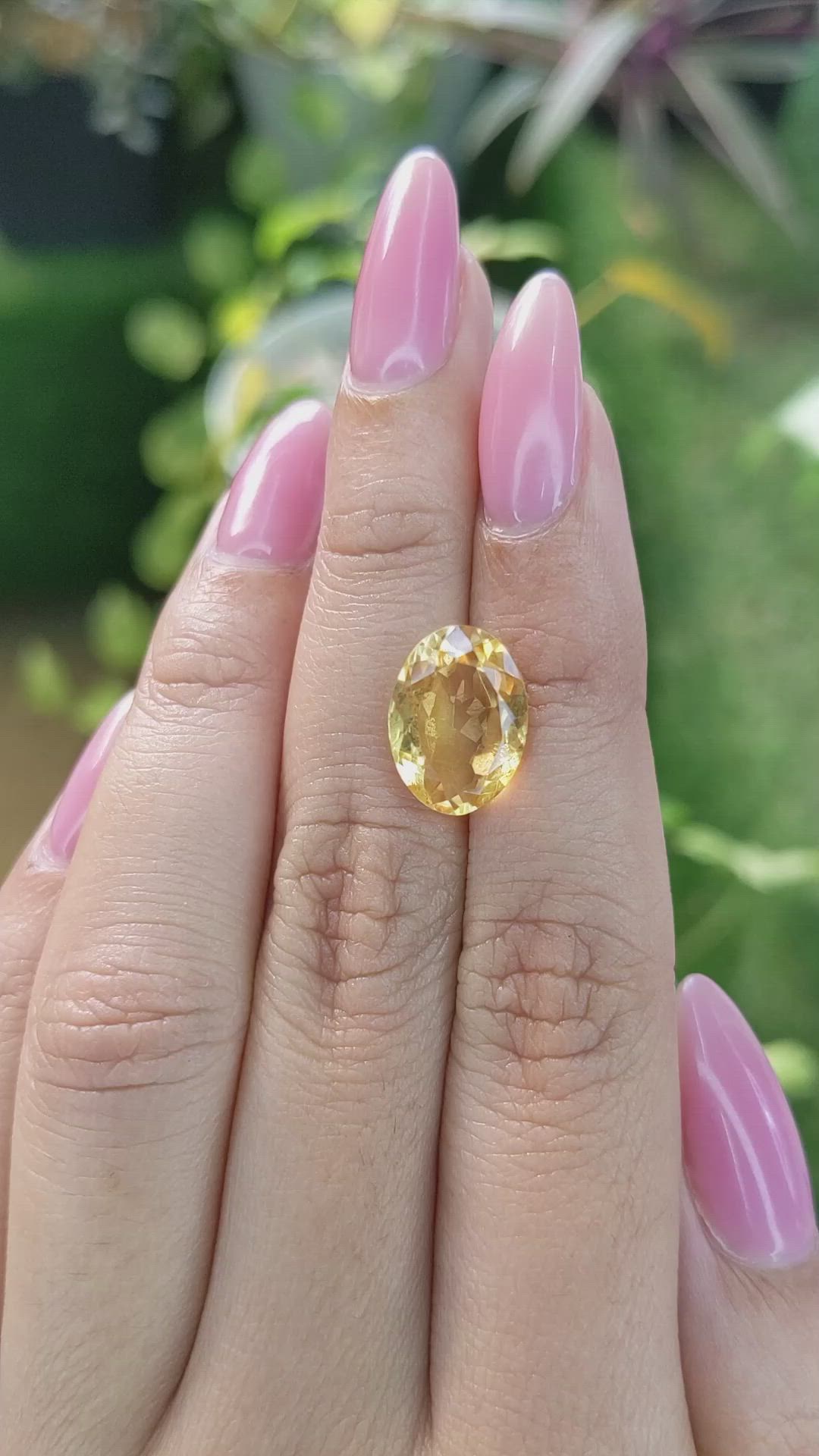 4.51 Ct. Citrine from Brazil Size Video