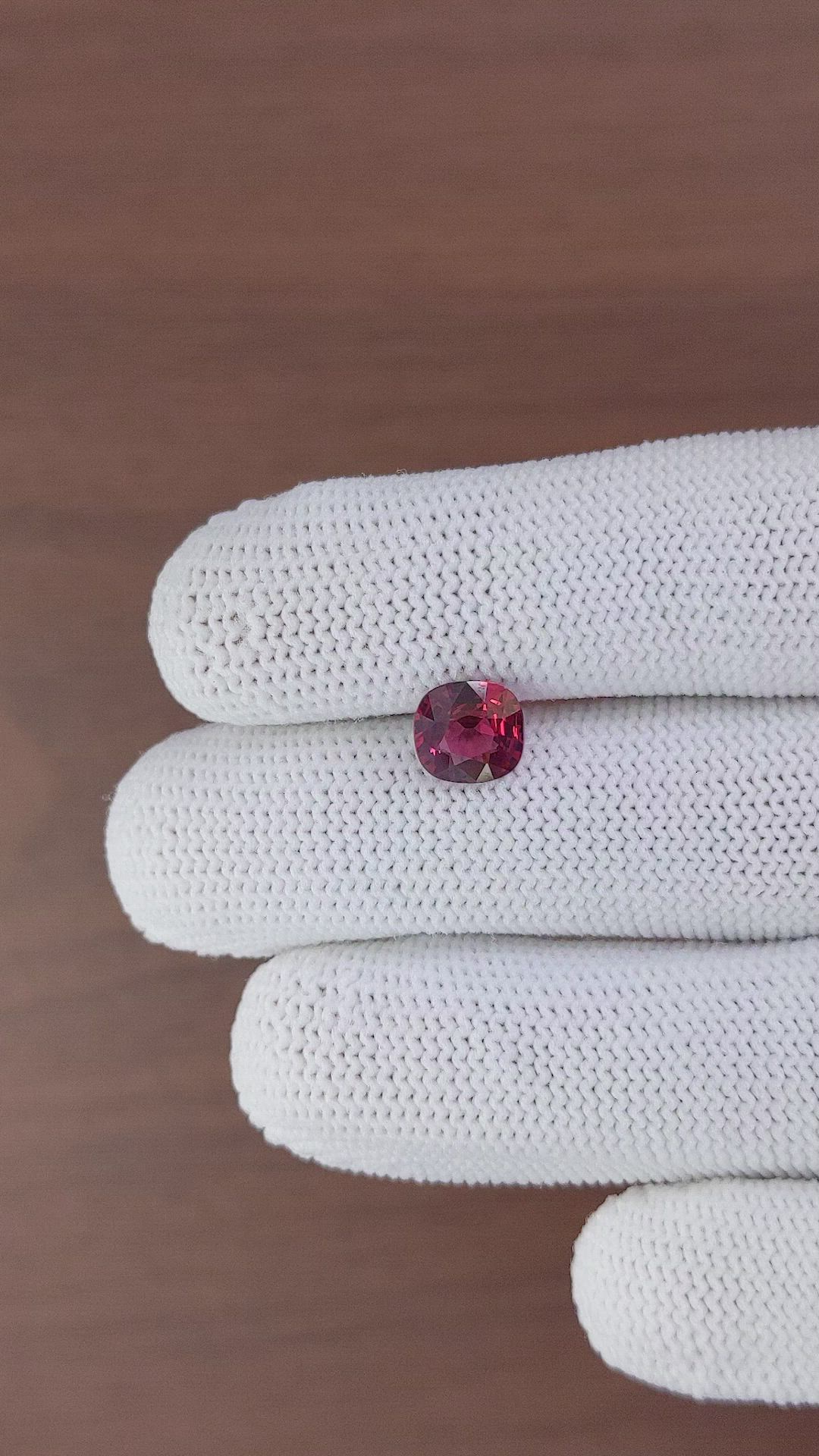 1.92 Ct. Garnet from Ceylon (Sri Lanka) Size Video