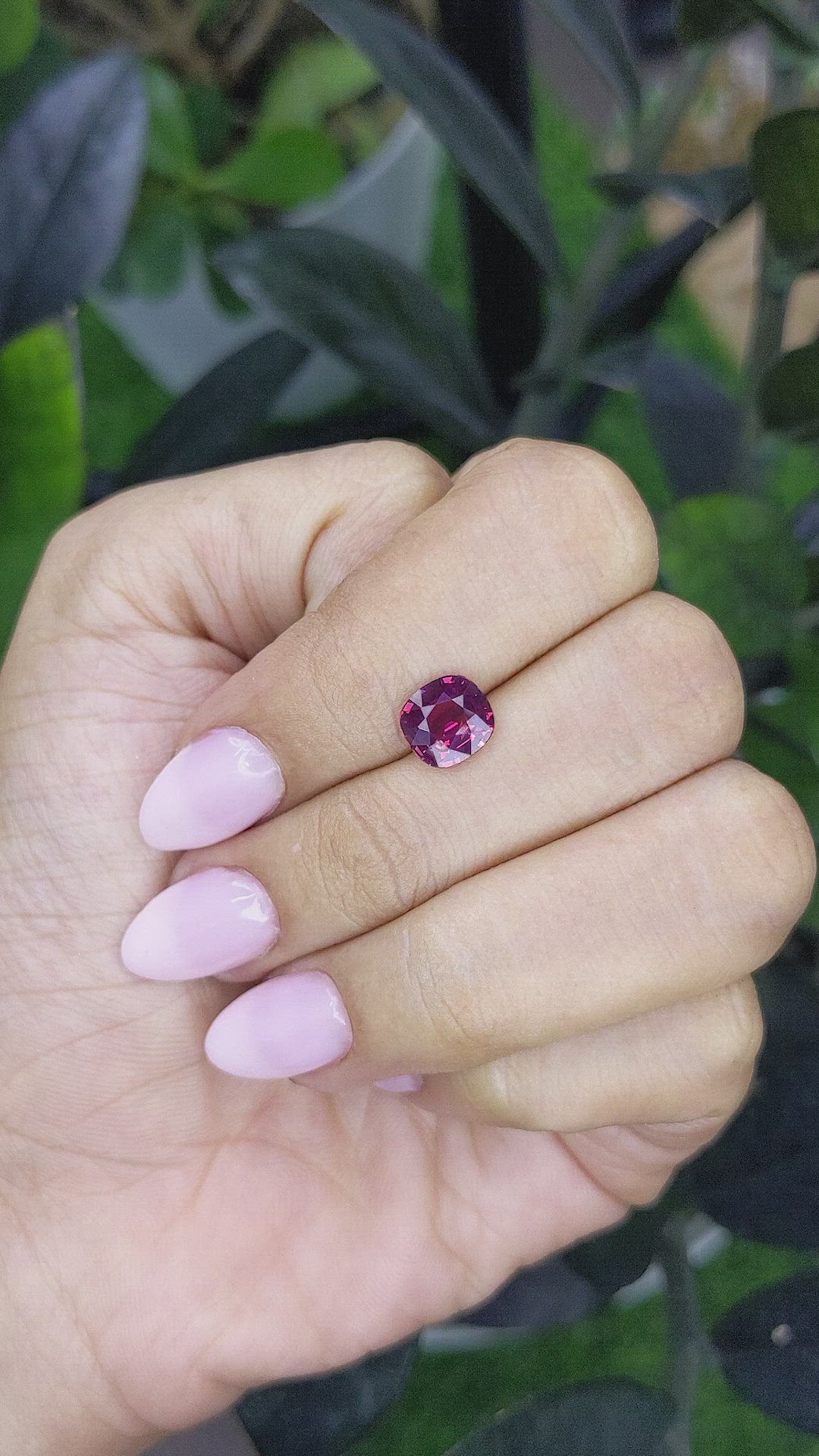 1.92 Ct. Garnet from Ceylon (Sri Lanka) Size Video