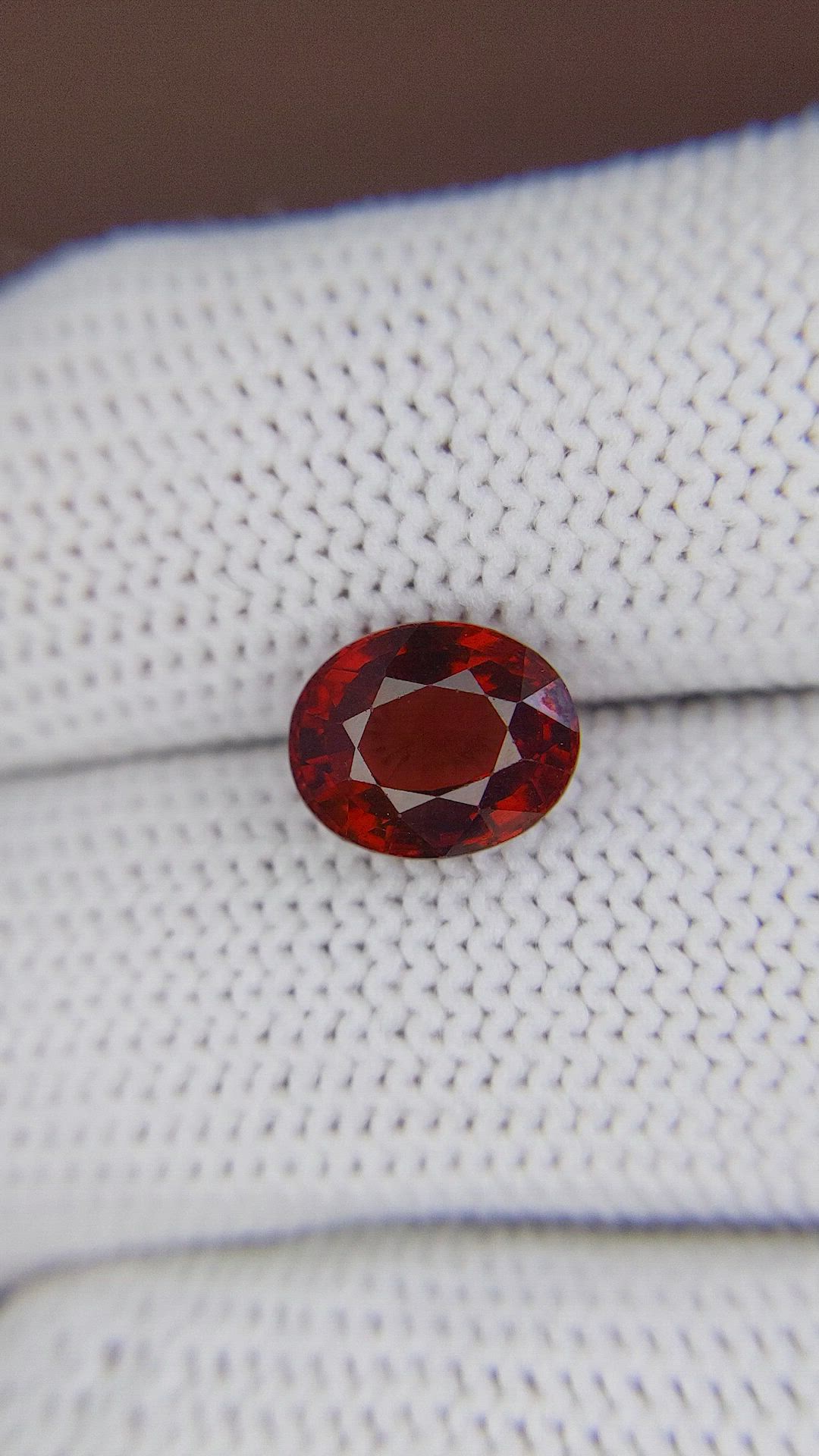 3.30 Ct. Garnet from Ceylon (Sri Lanka) Size Video