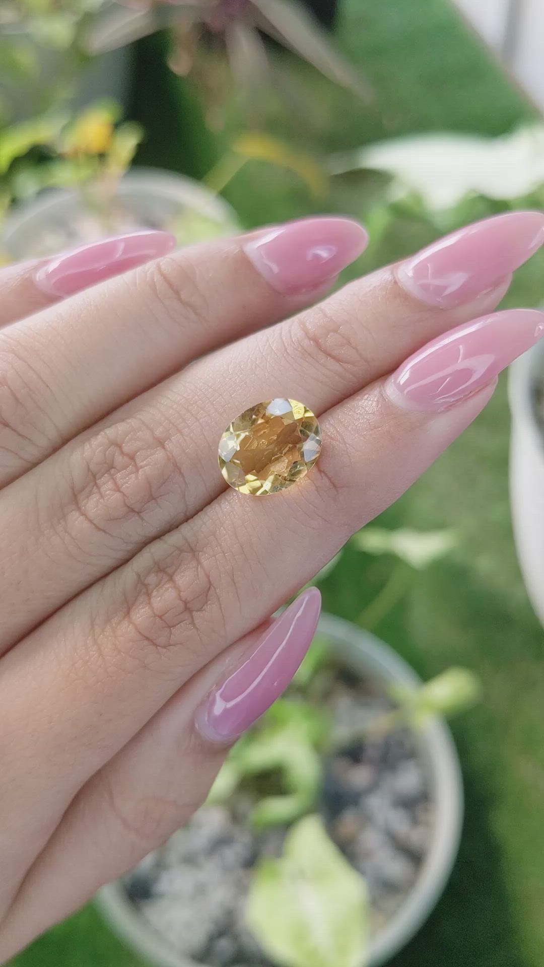3.29 Ct. Citrine from Brazil Size Video