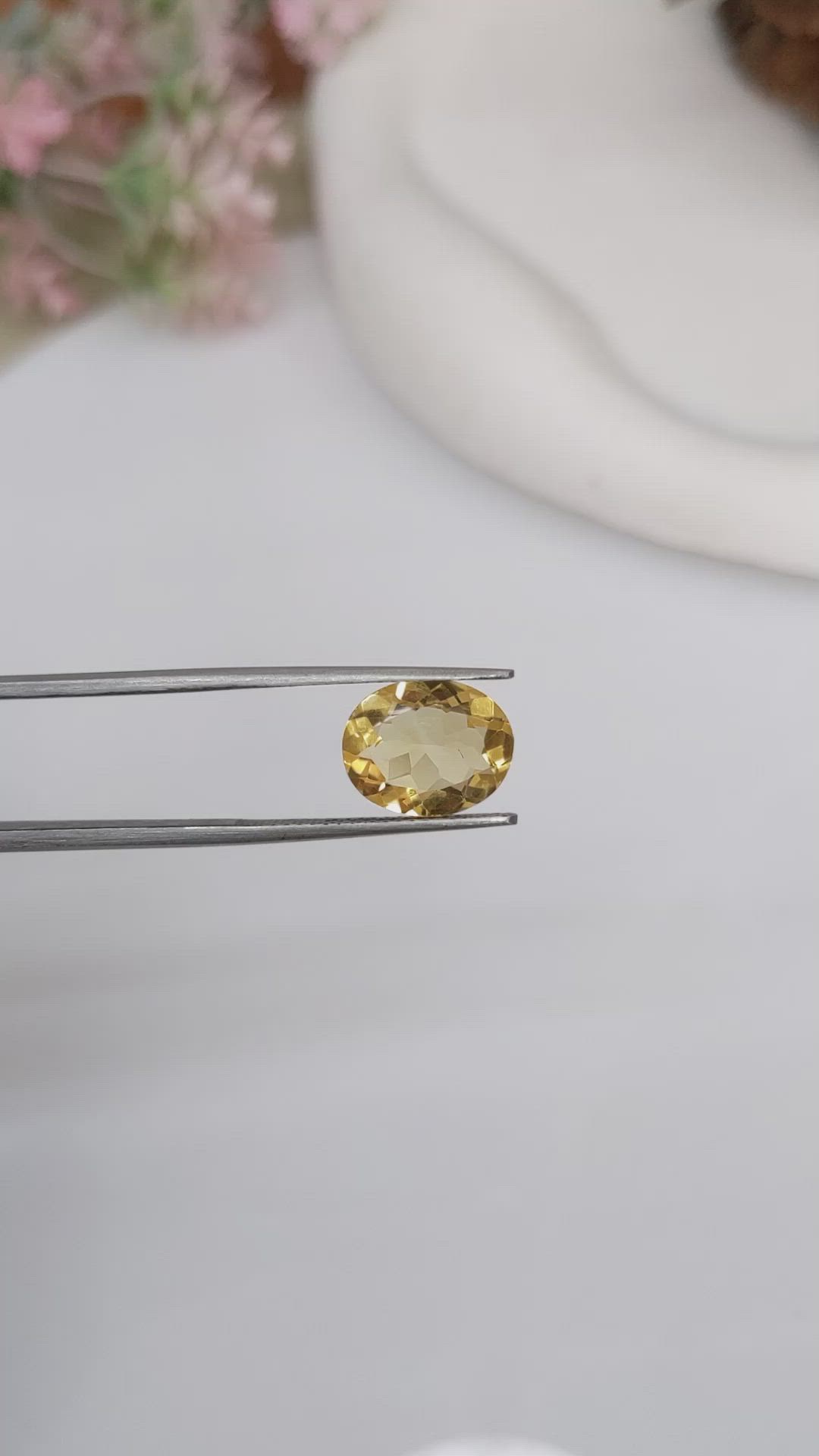 3.29 Ct. Citrine from Brazil Size Video