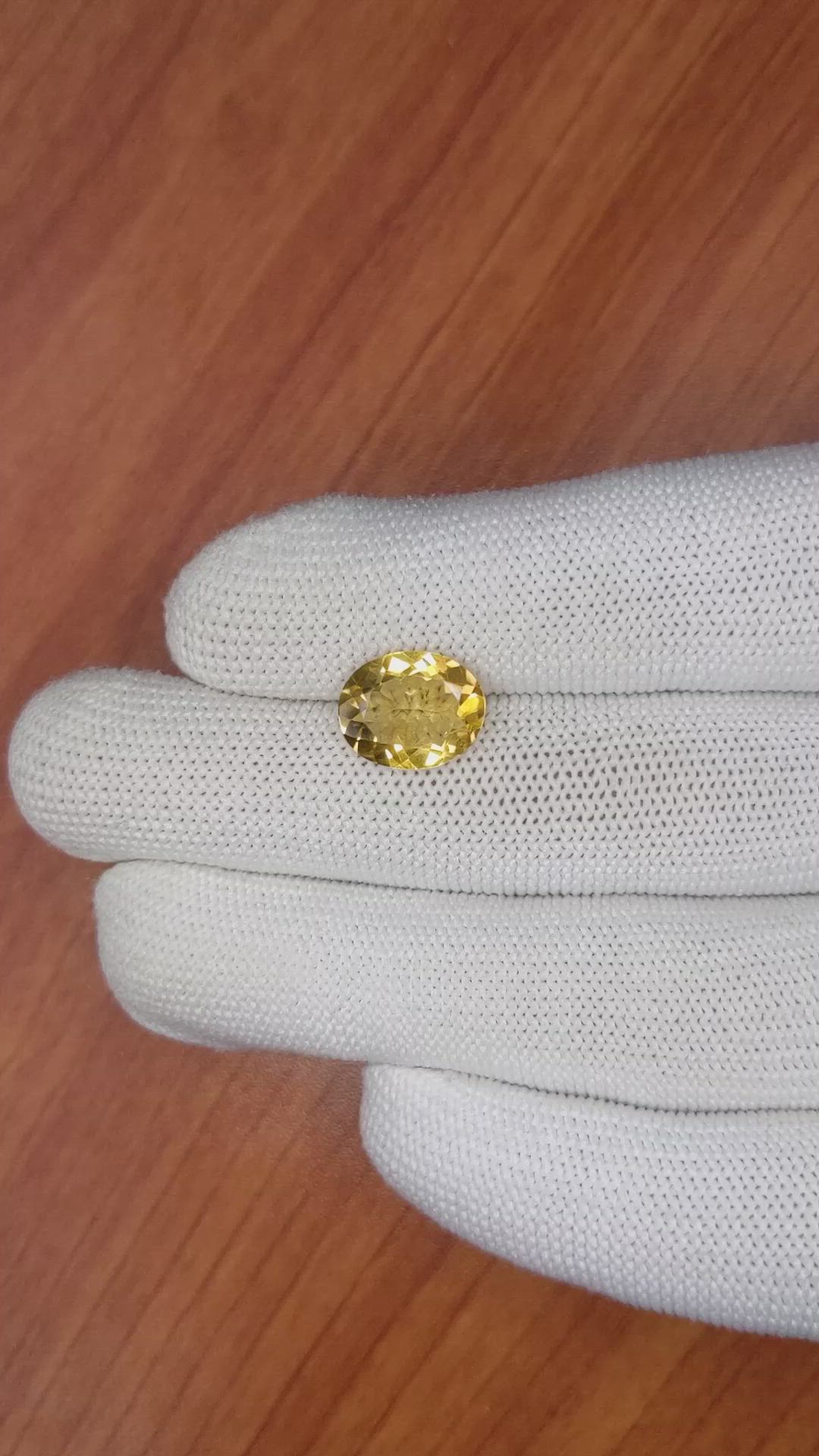 3.29 Ct. Citrine from Brazil Size Video