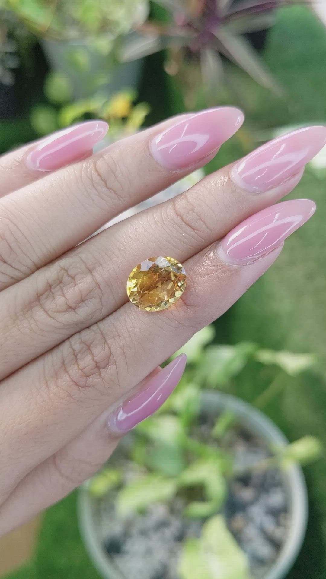 3.87 Ct. Citrine from Brazil Size Video