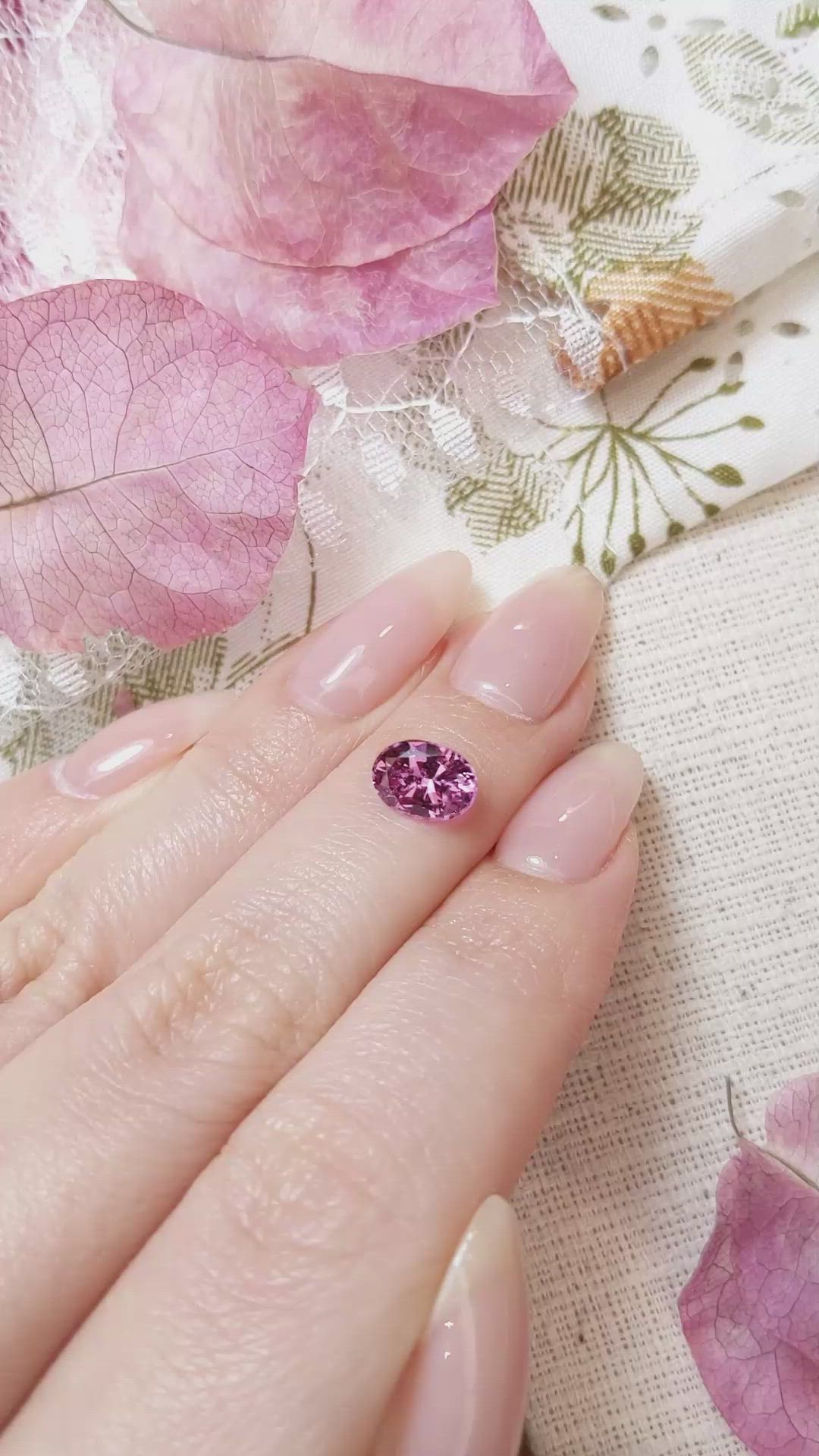 1.55 Ct. Spinel from Ceylon (Sri Lanka) Size Video