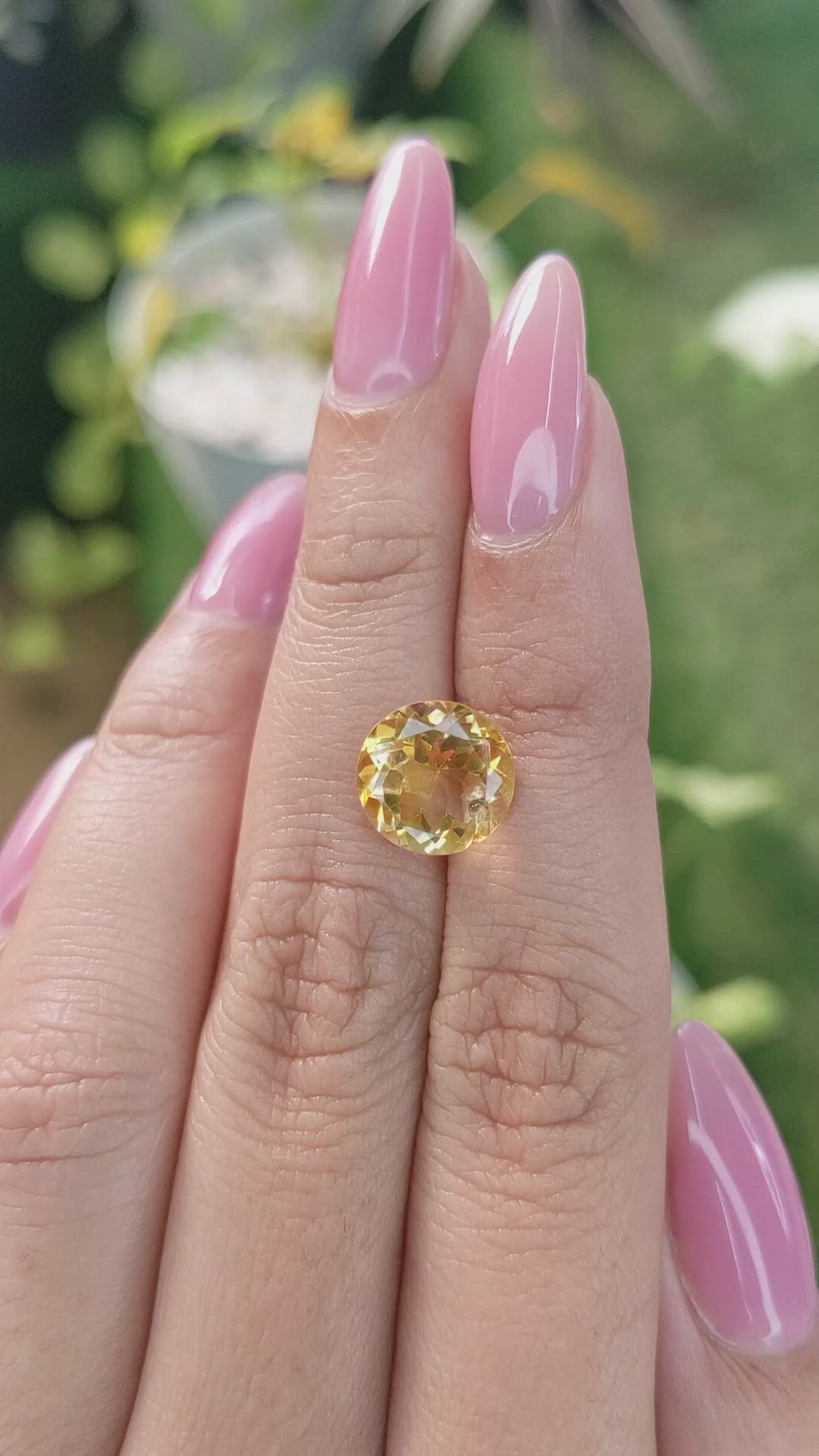 3.34 Ct. Citrine from Brazil Size Video