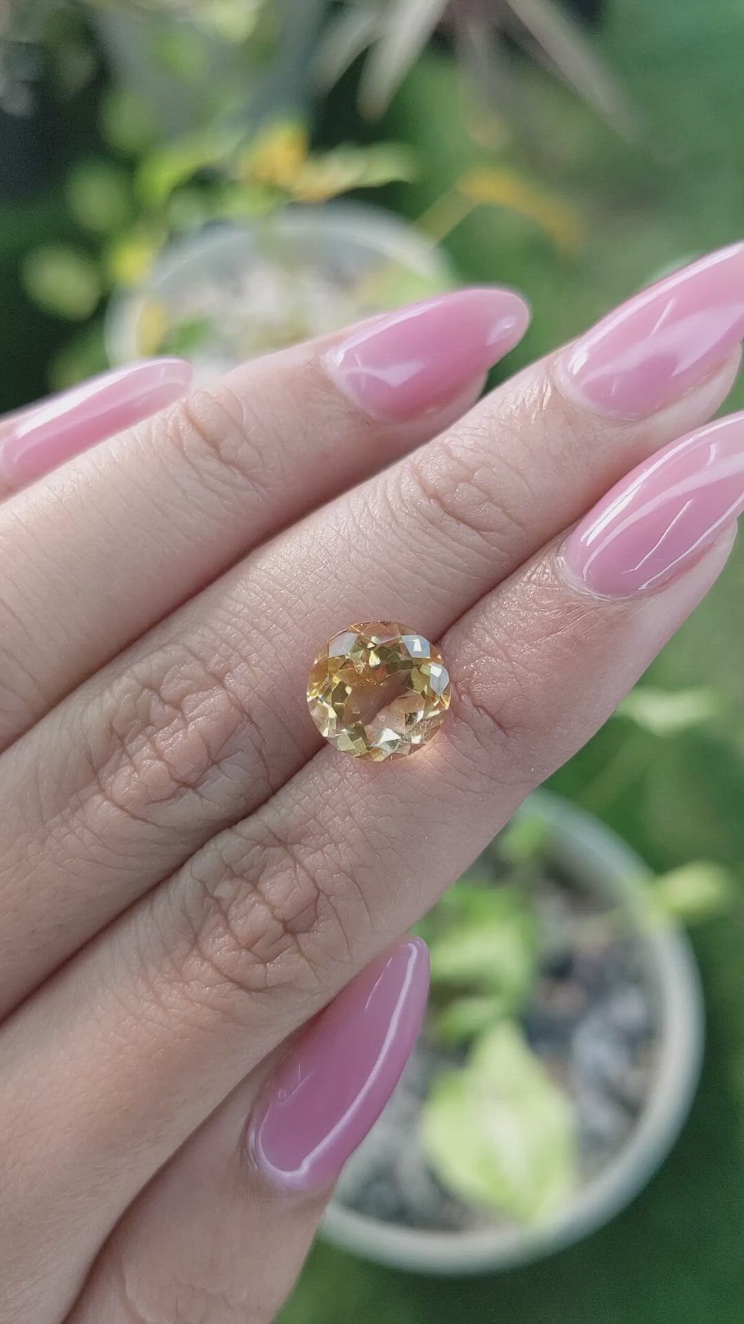 3.34 Ct. Citrine from Brazil Size Video