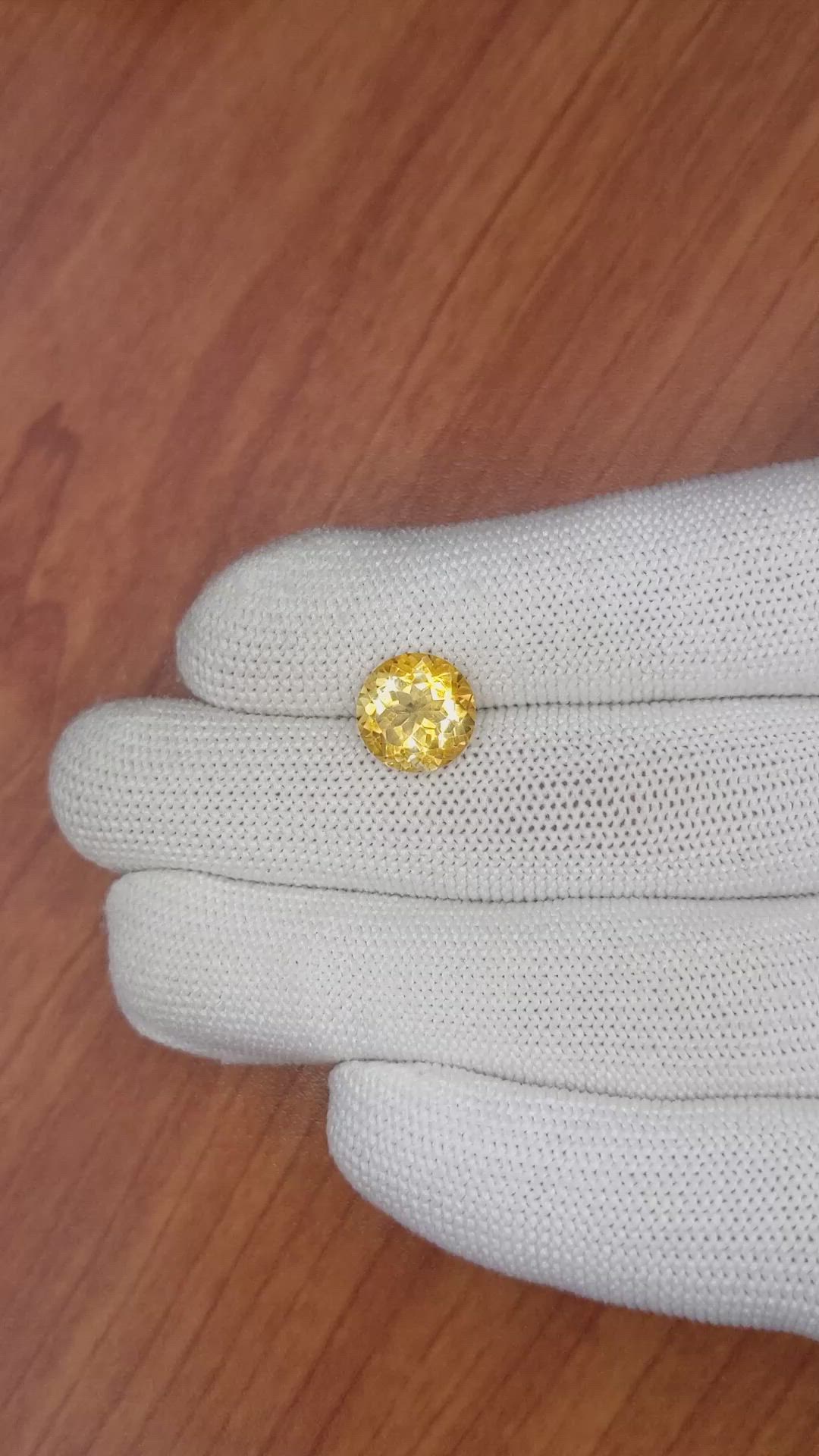 3.34 Ct. Citrine from Brazil Size Video