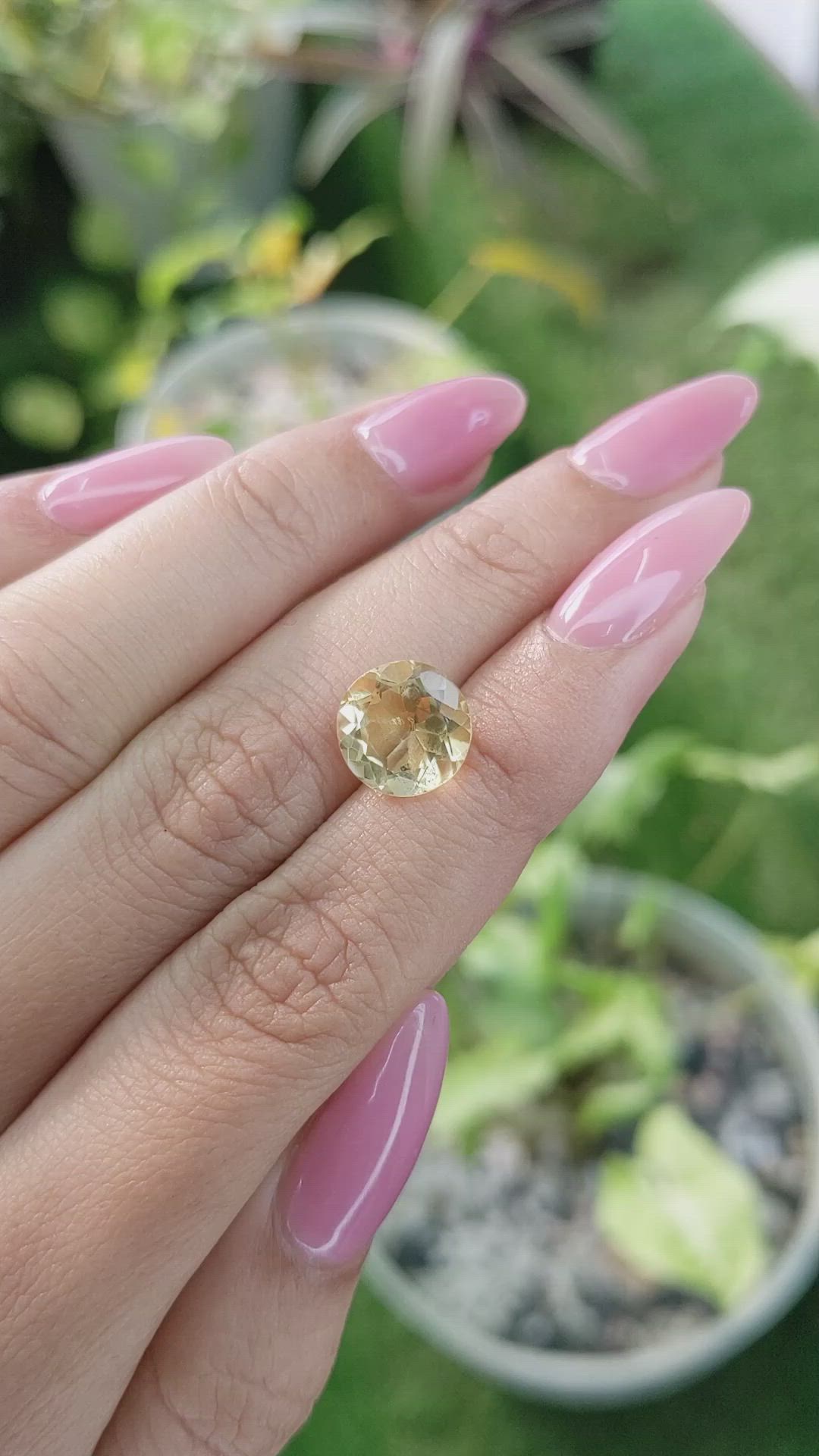 3.24 Ct. Citrine from Brazil Size Video