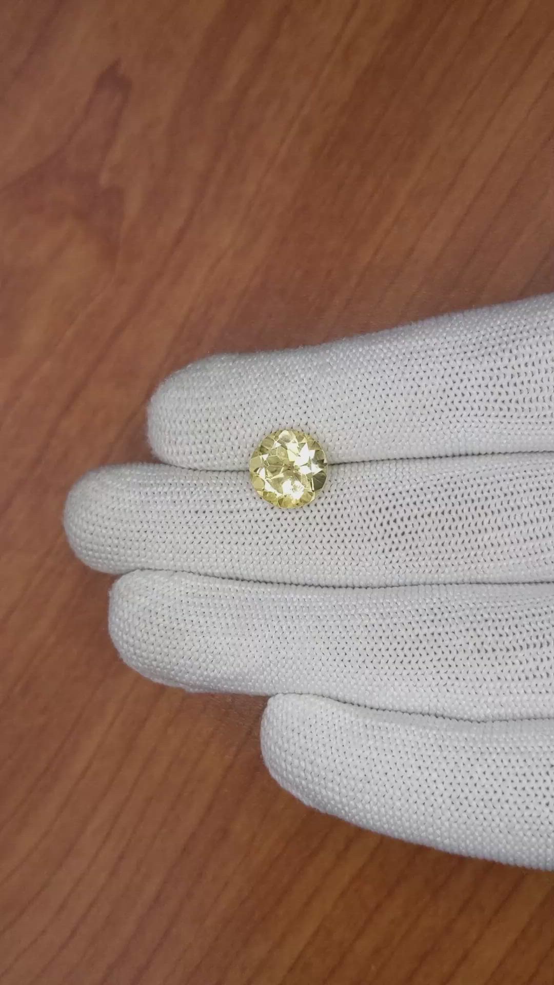 3.24 Ct. Citrine from Brazil Size Video
