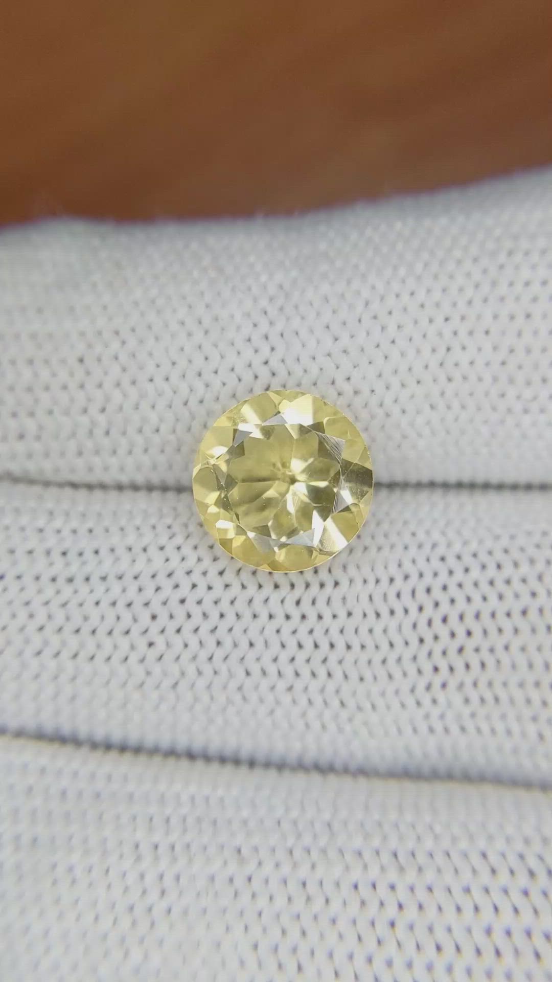 3.24 Ct. Citrine from Brazil Size Video