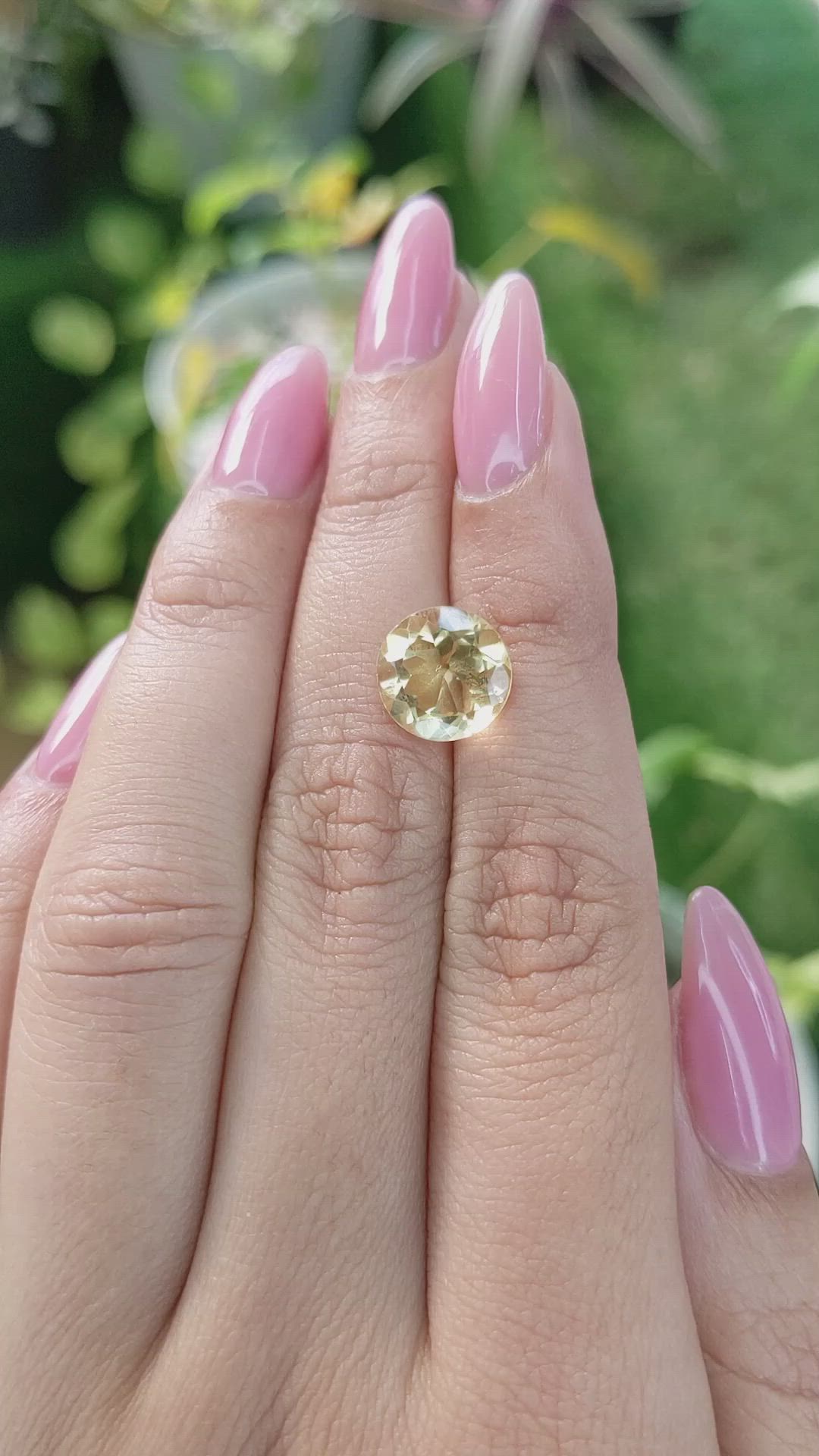 3.24 Ct. Citrine from Brazil Size Video
