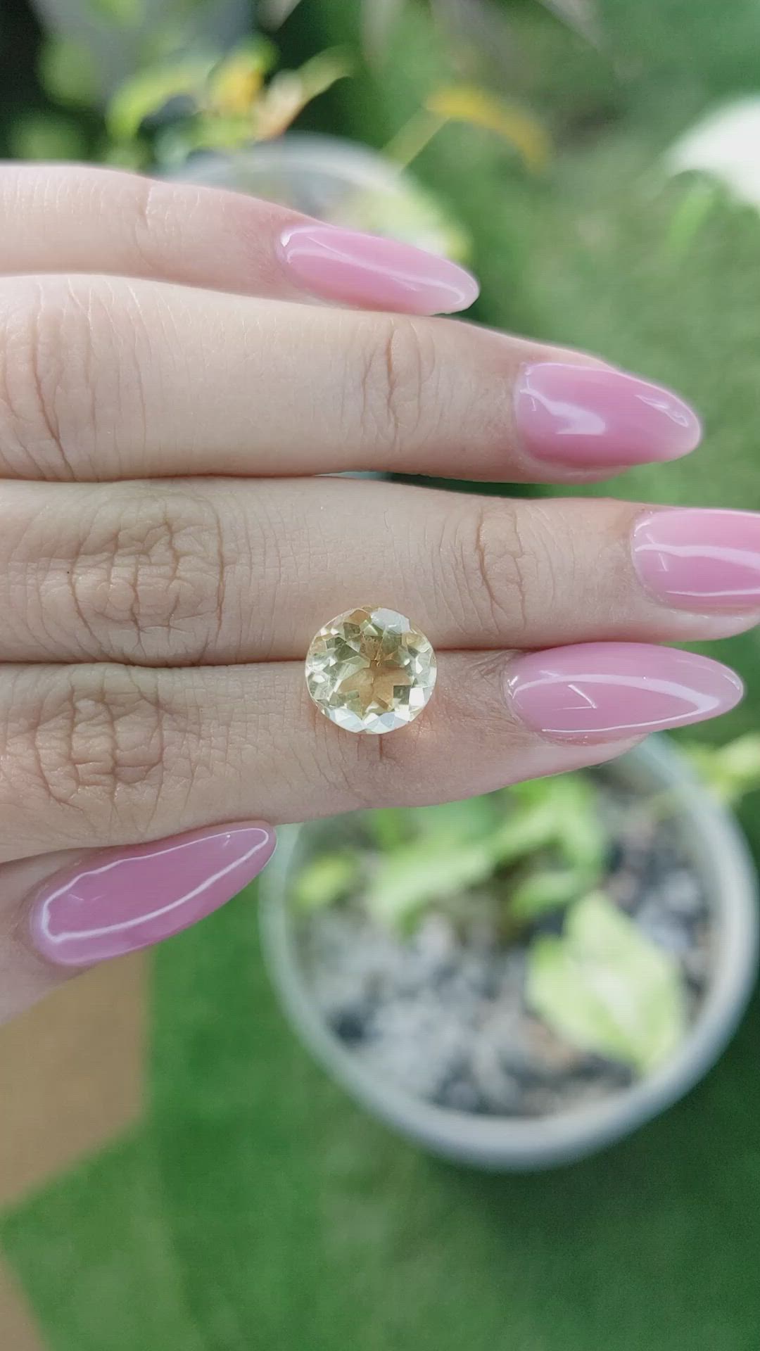 3.24 Ct. Citrine from Brazil Size Video