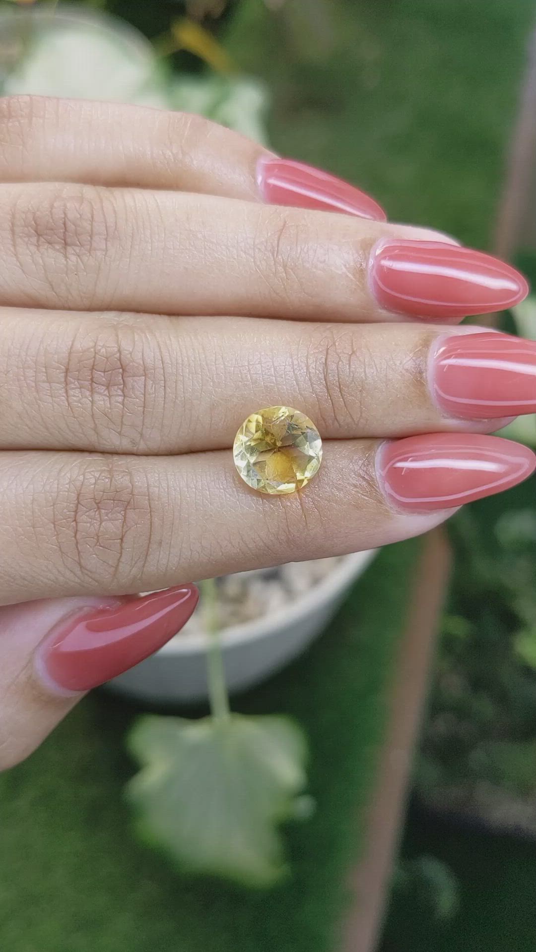 3.15 Ct. Citrine from Brazil Size Video