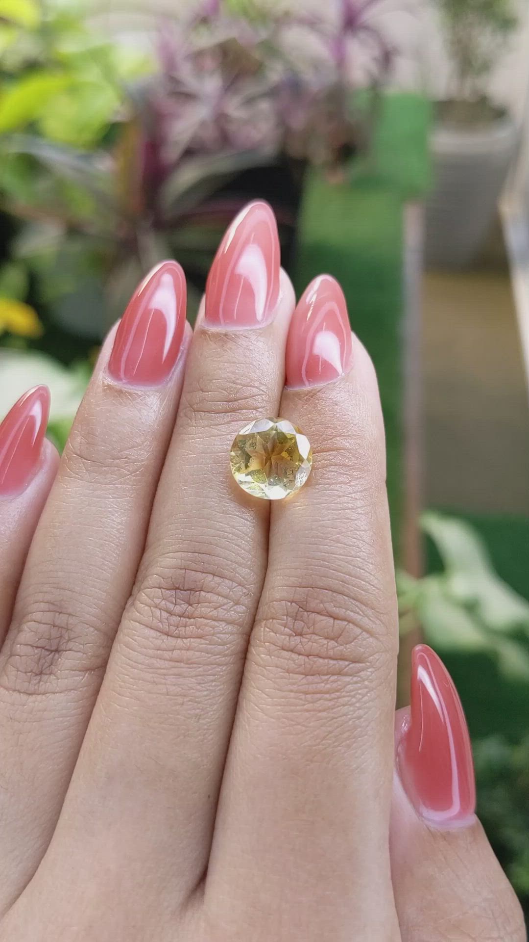 3.15 Ct. Citrine from Brazil Size Video