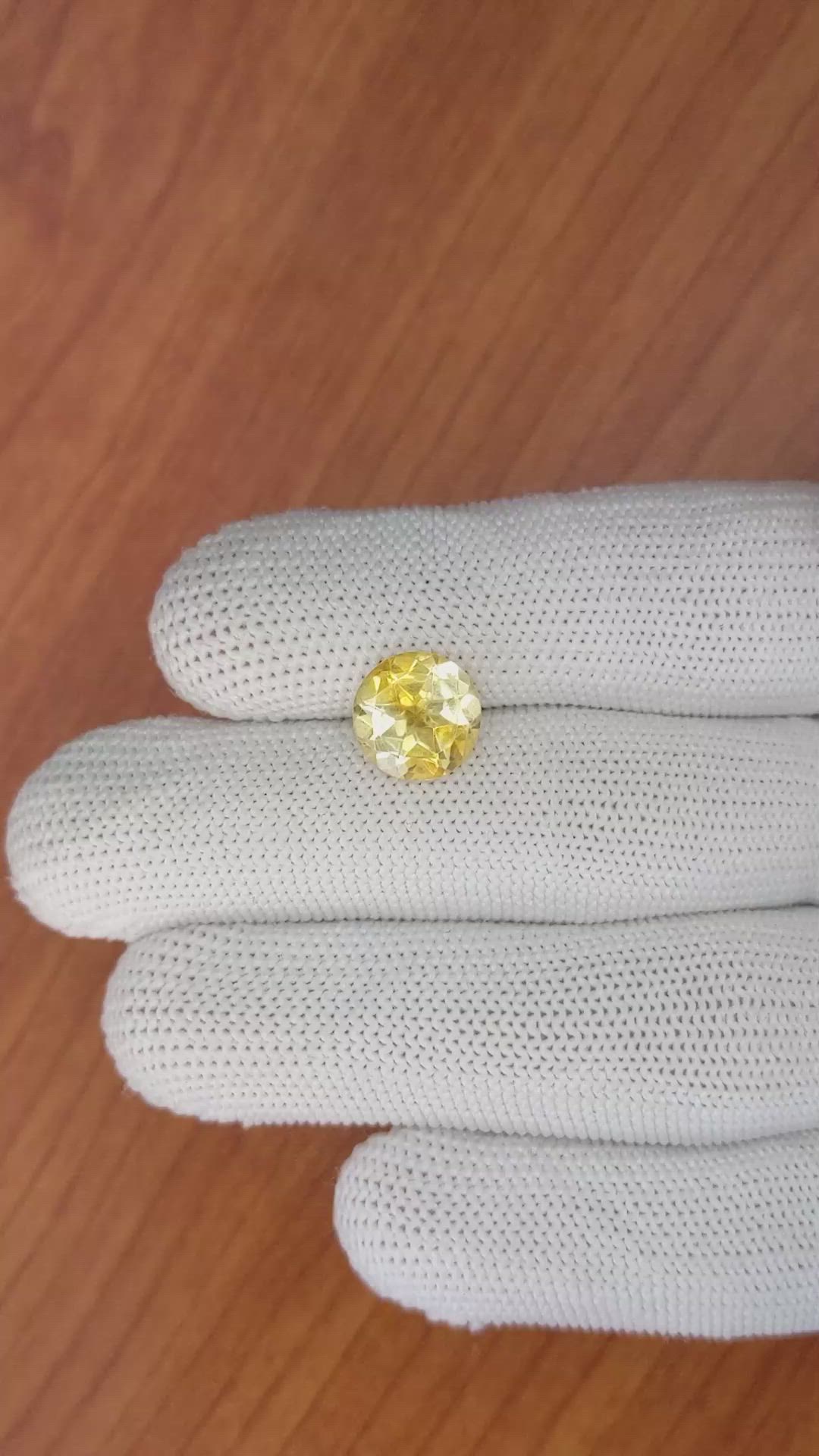 3.15 Ct. Citrine from Brazil Size Video