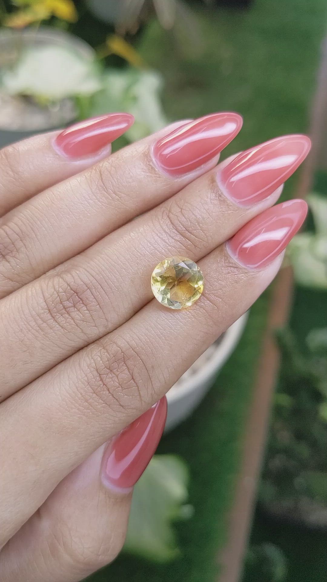 3.15 Ct. Citrine from Brazil Size Video