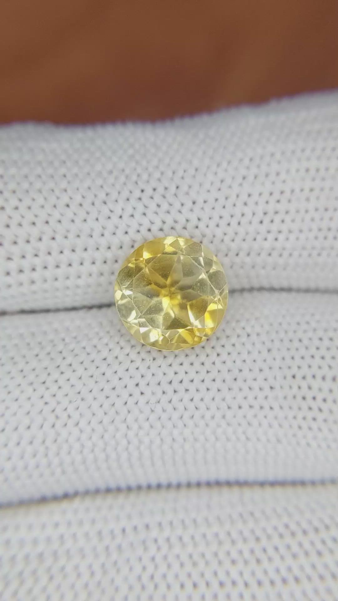 3.15 Ct. Citrine from Brazil Size Video