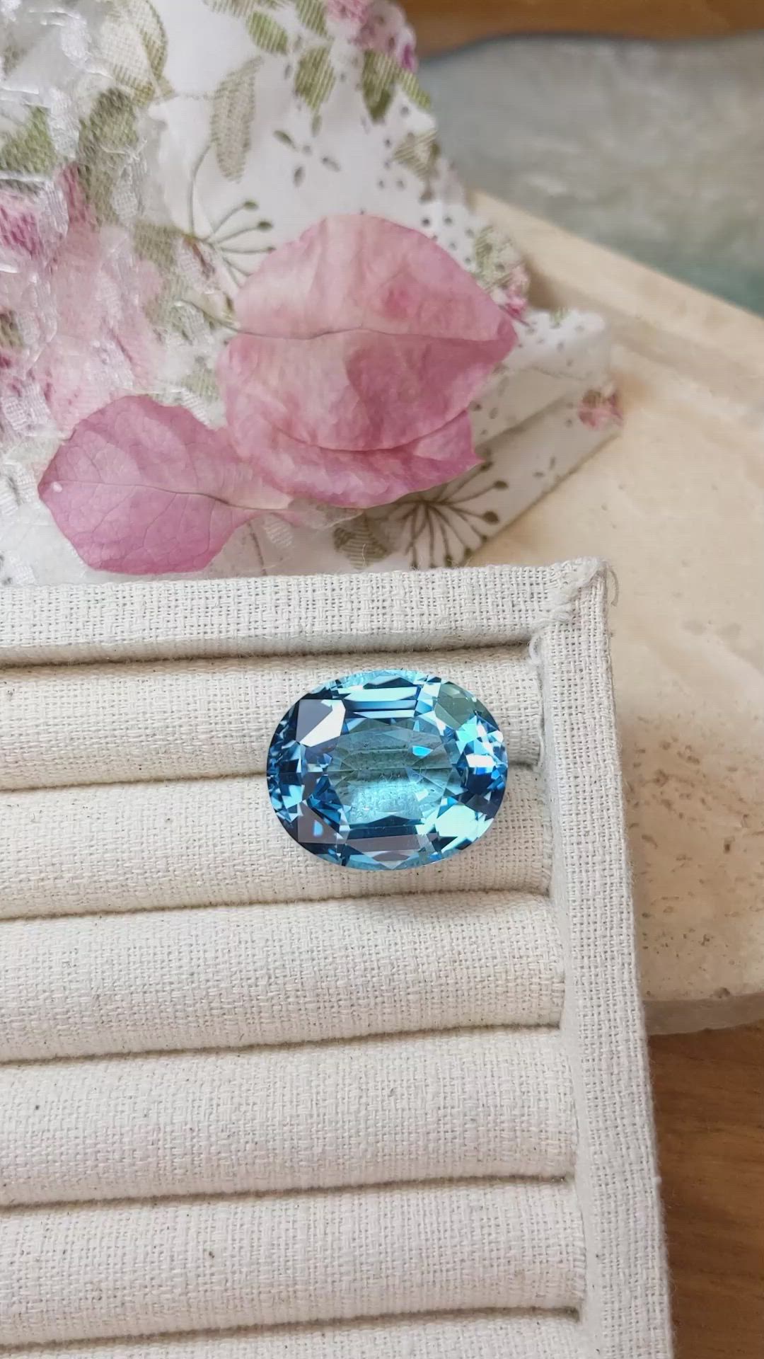 56.54 Ct. Topaz from Brazil Size Video