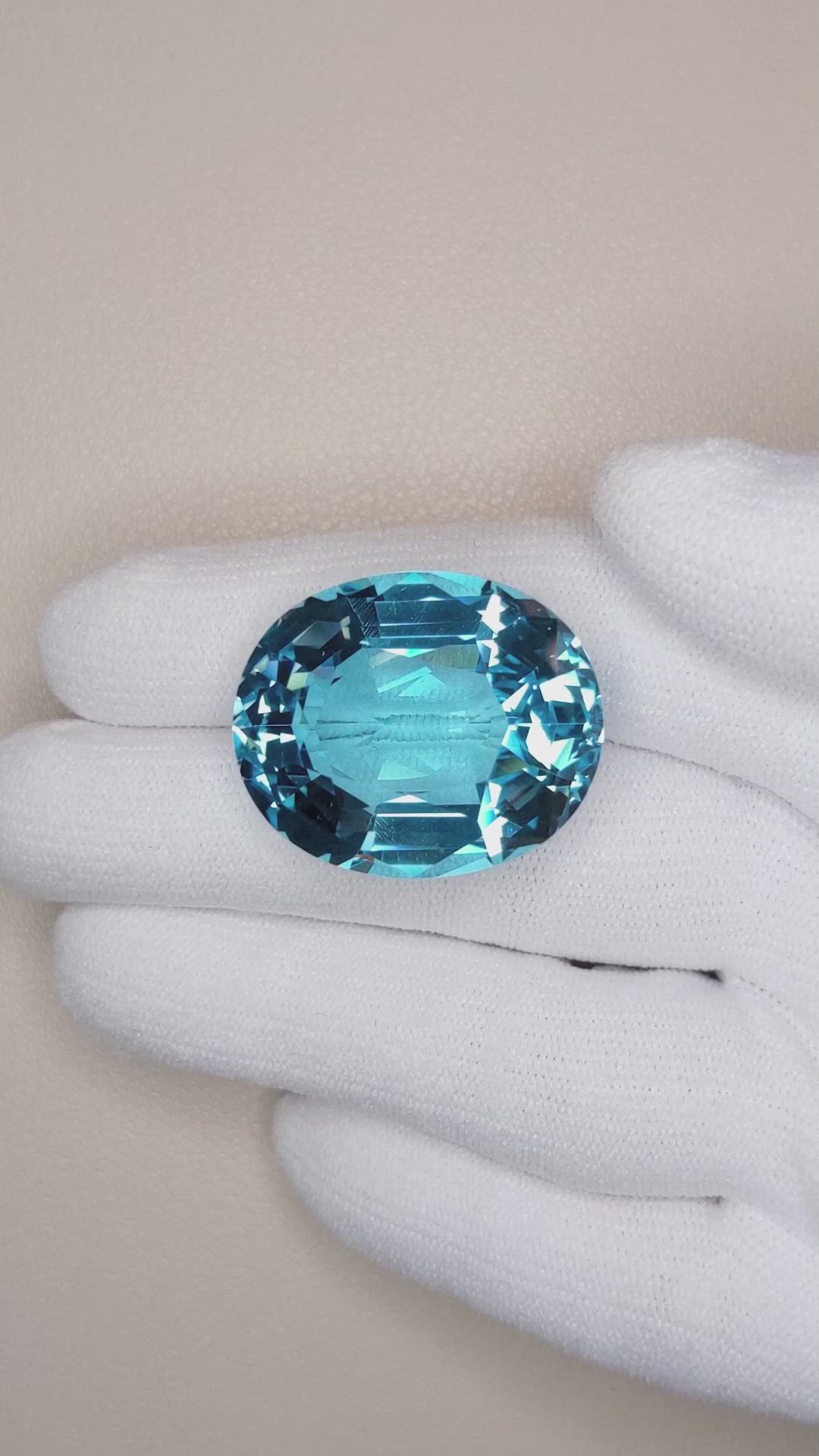 56.54 Ct. Topaz from Brazil Size Video