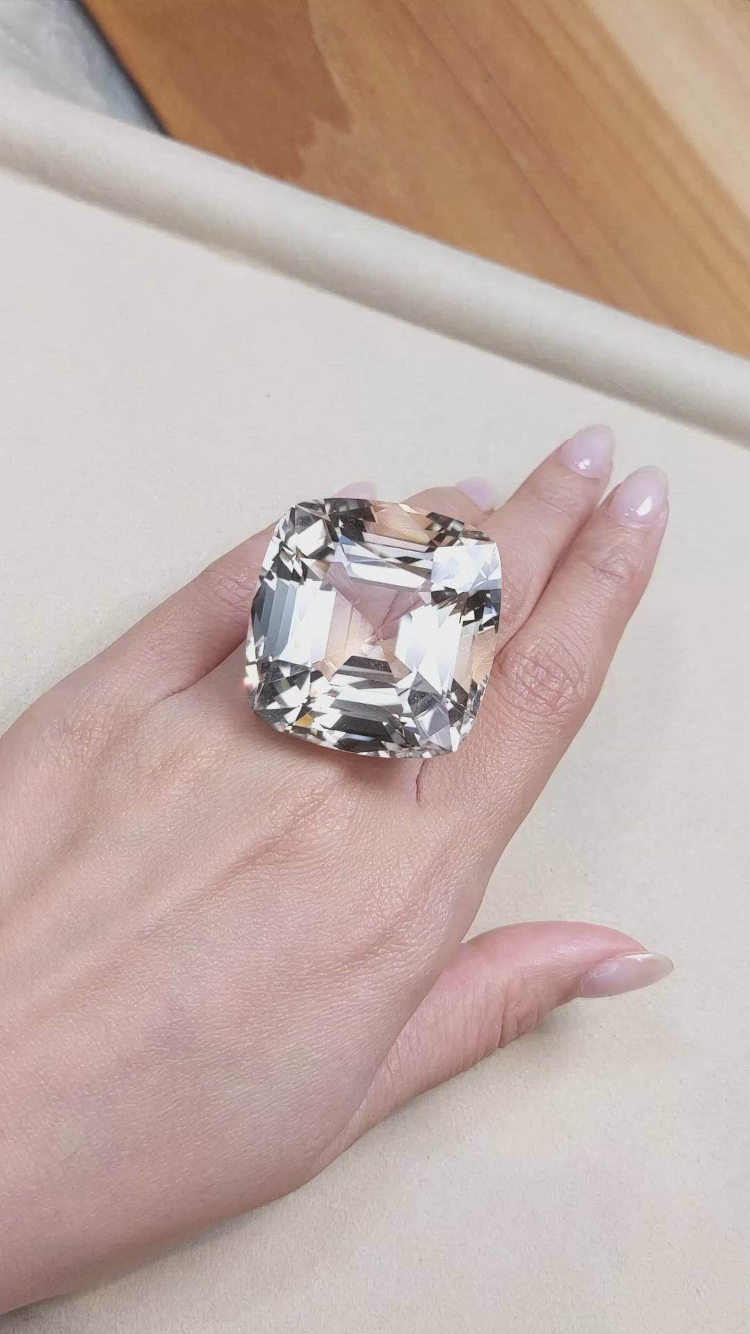 221.47 Ct. Topaz from Ceylon (Sri Lanka) Size Video