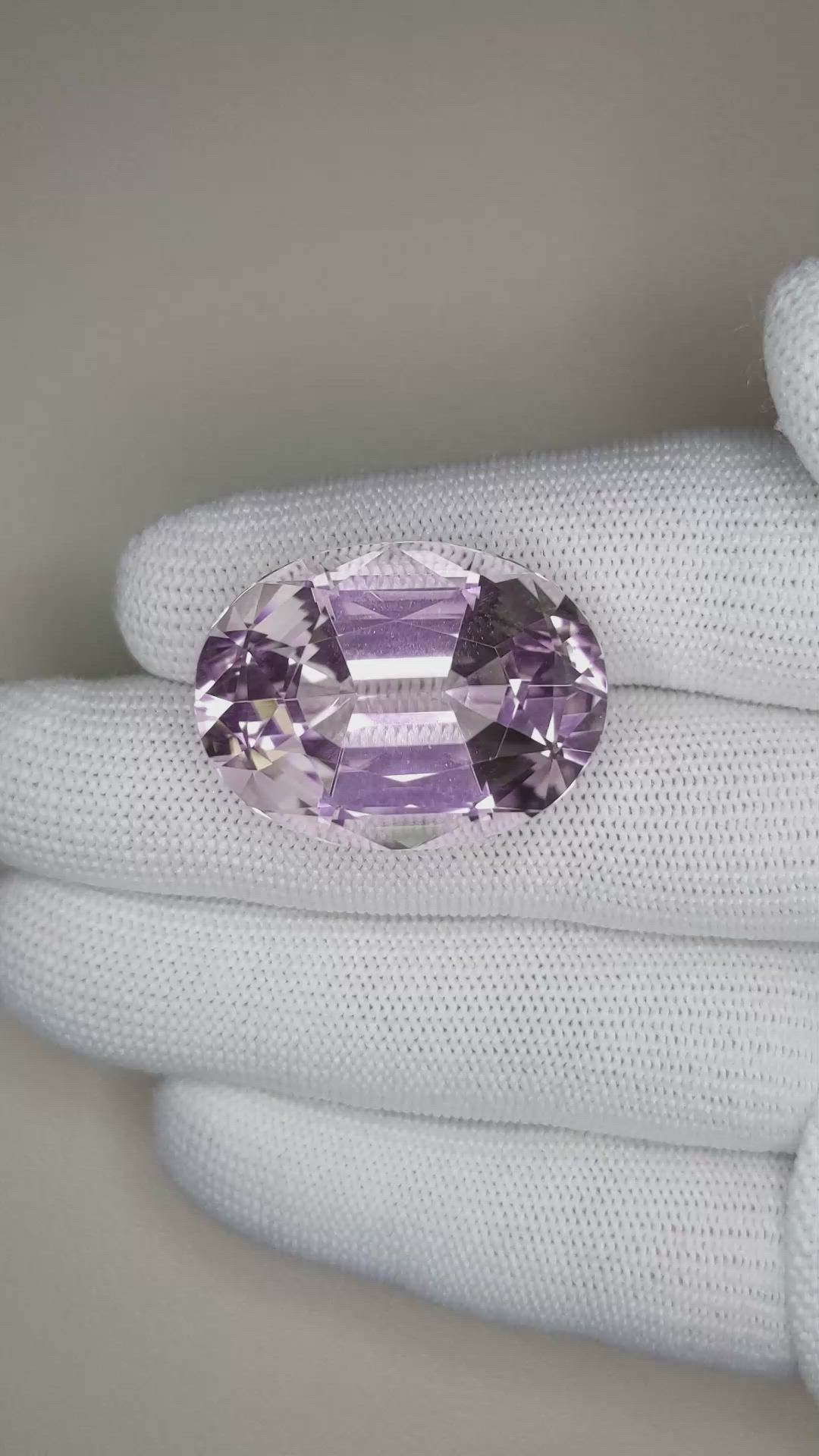 54.17 Ct. Kunzite from Afghanistan Size Video