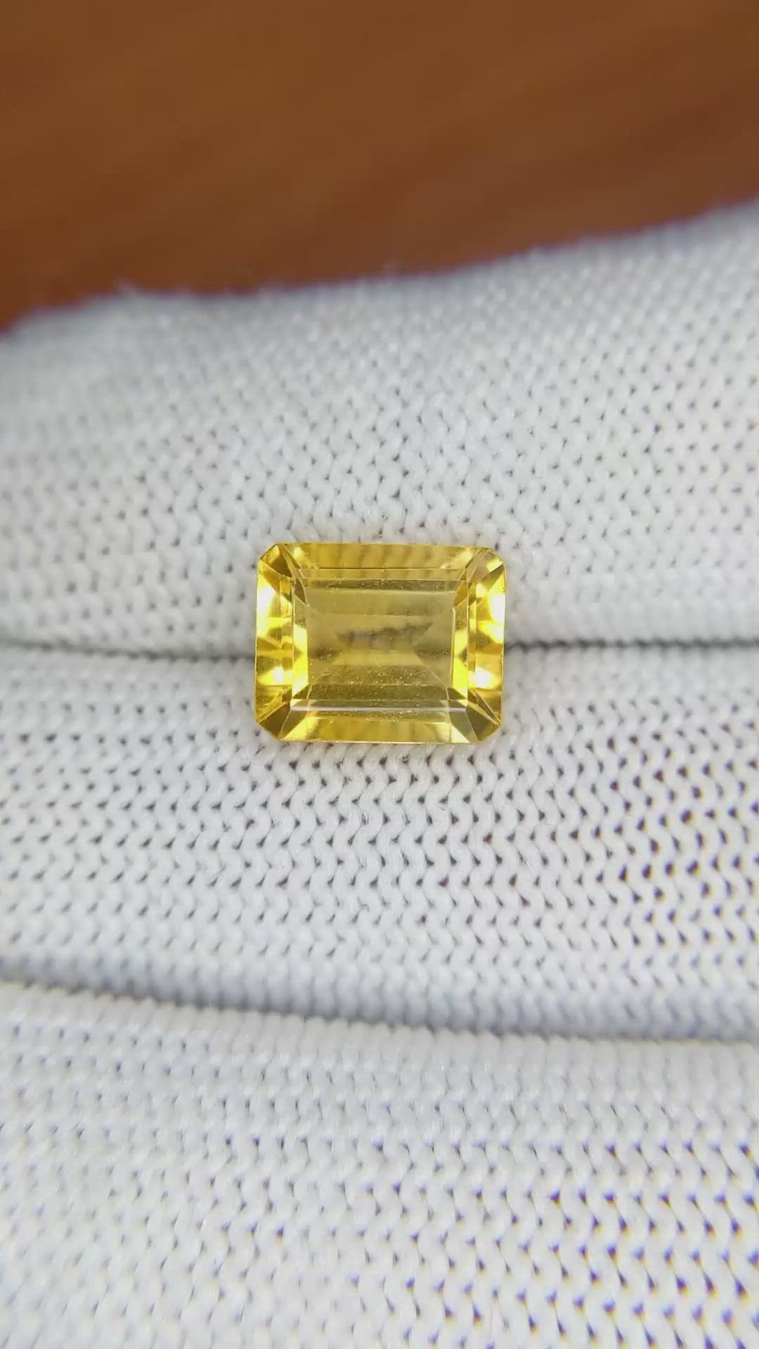 3.18 Ct. Citrine from Brazil Size Video
