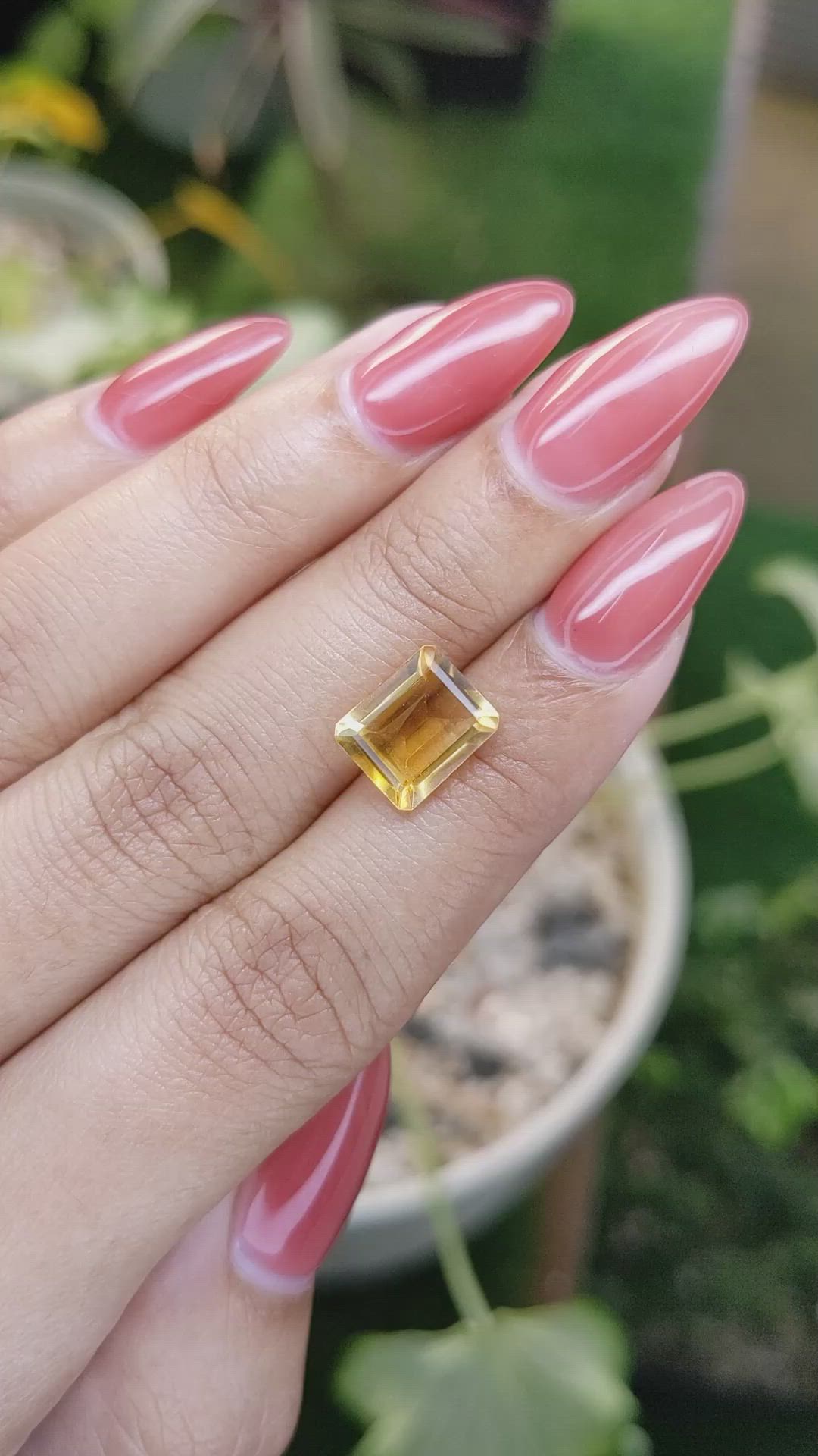2.84 Ct. Citrine from Brazil Size Video
