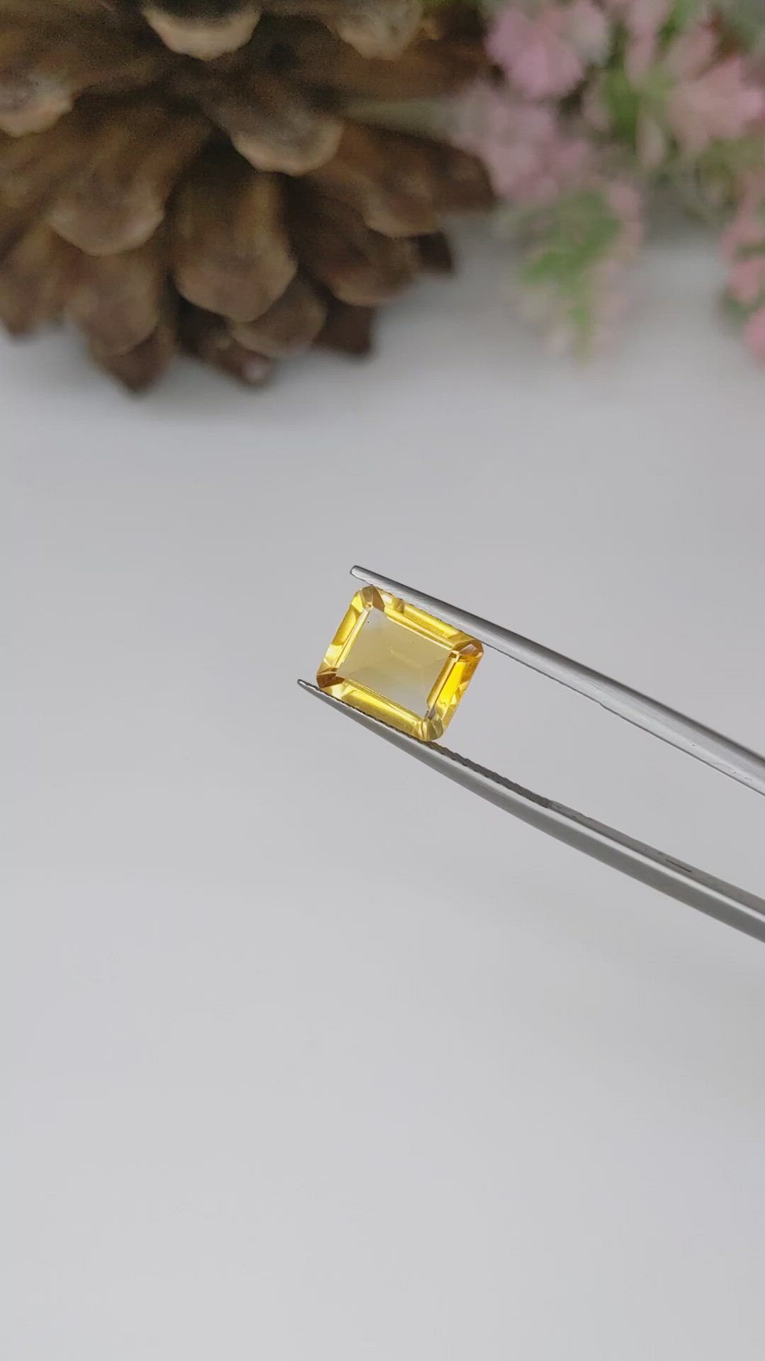 2.84 Ct. Citrine from Brazil Size Video