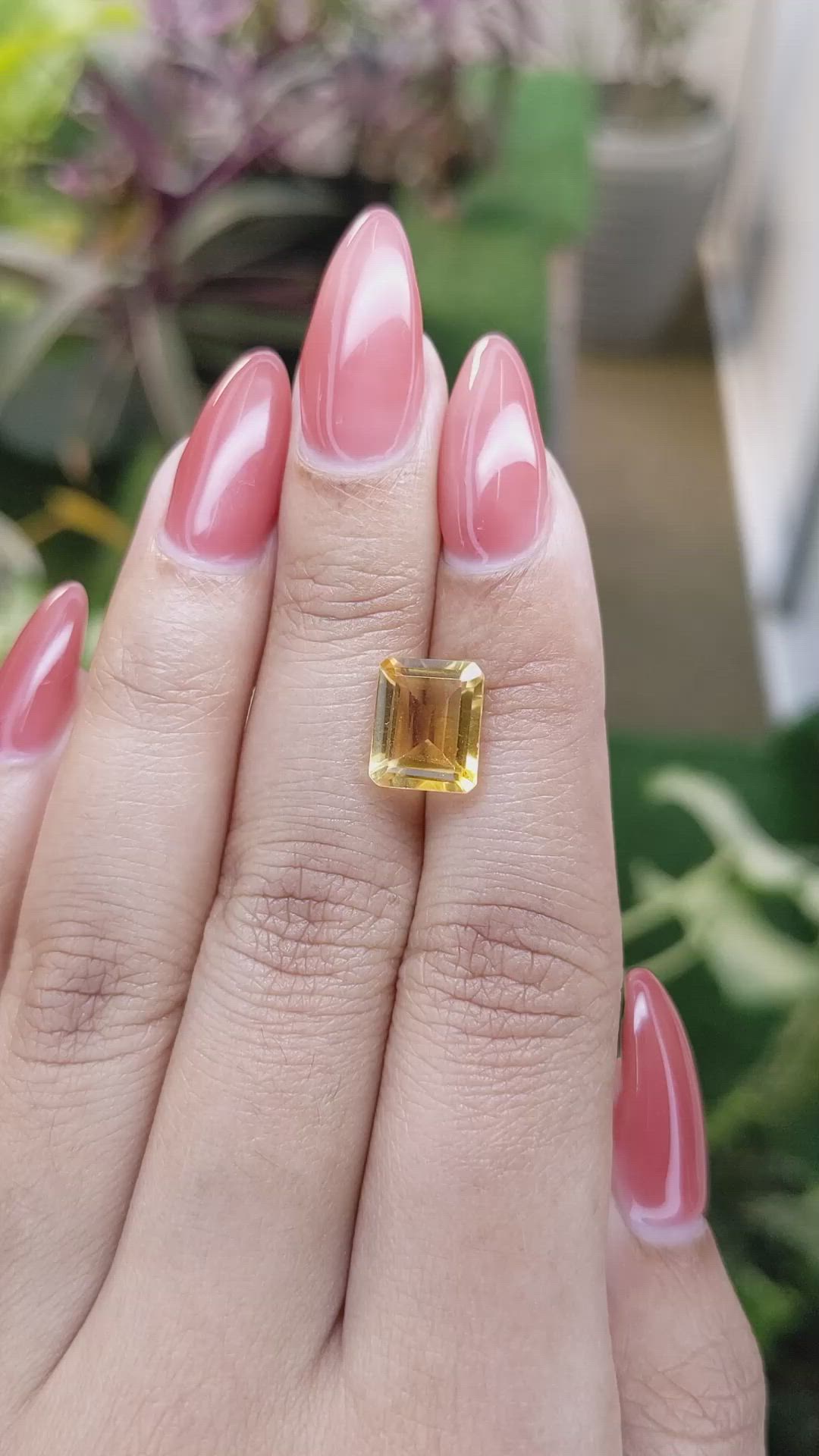 2.84 Ct. Citrine from Brazil Size Video