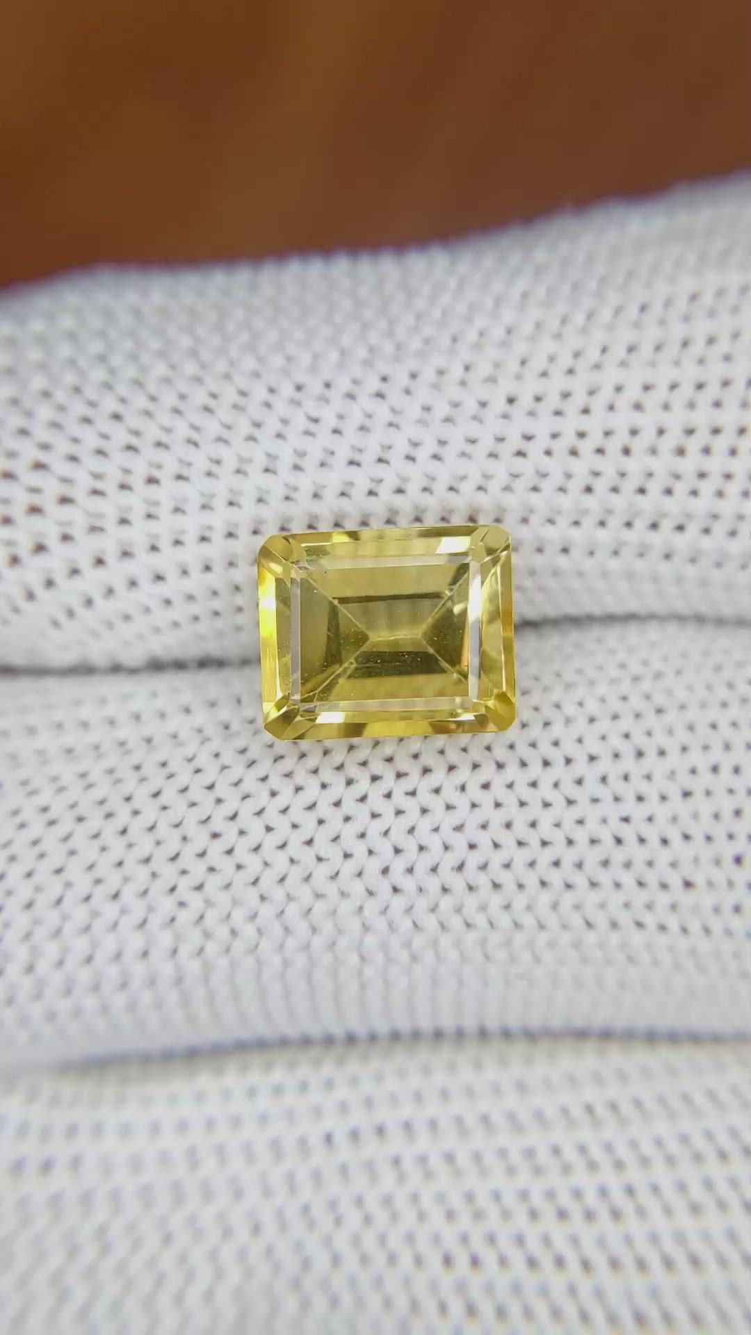 3.71 Ct. Citrine from Brazil Size Video